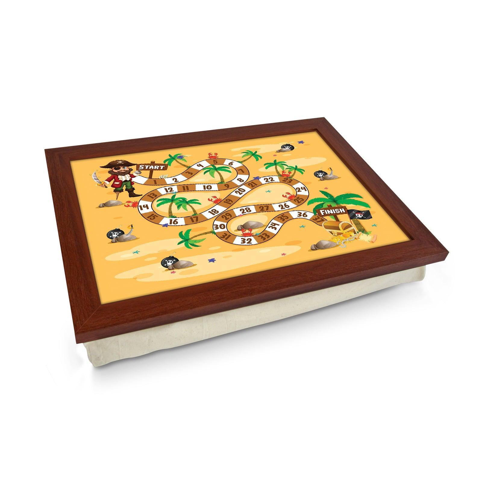 Pirates Race Kids Game Lap Tray - L1039 - Cushioned Lap Trays by Yoosh