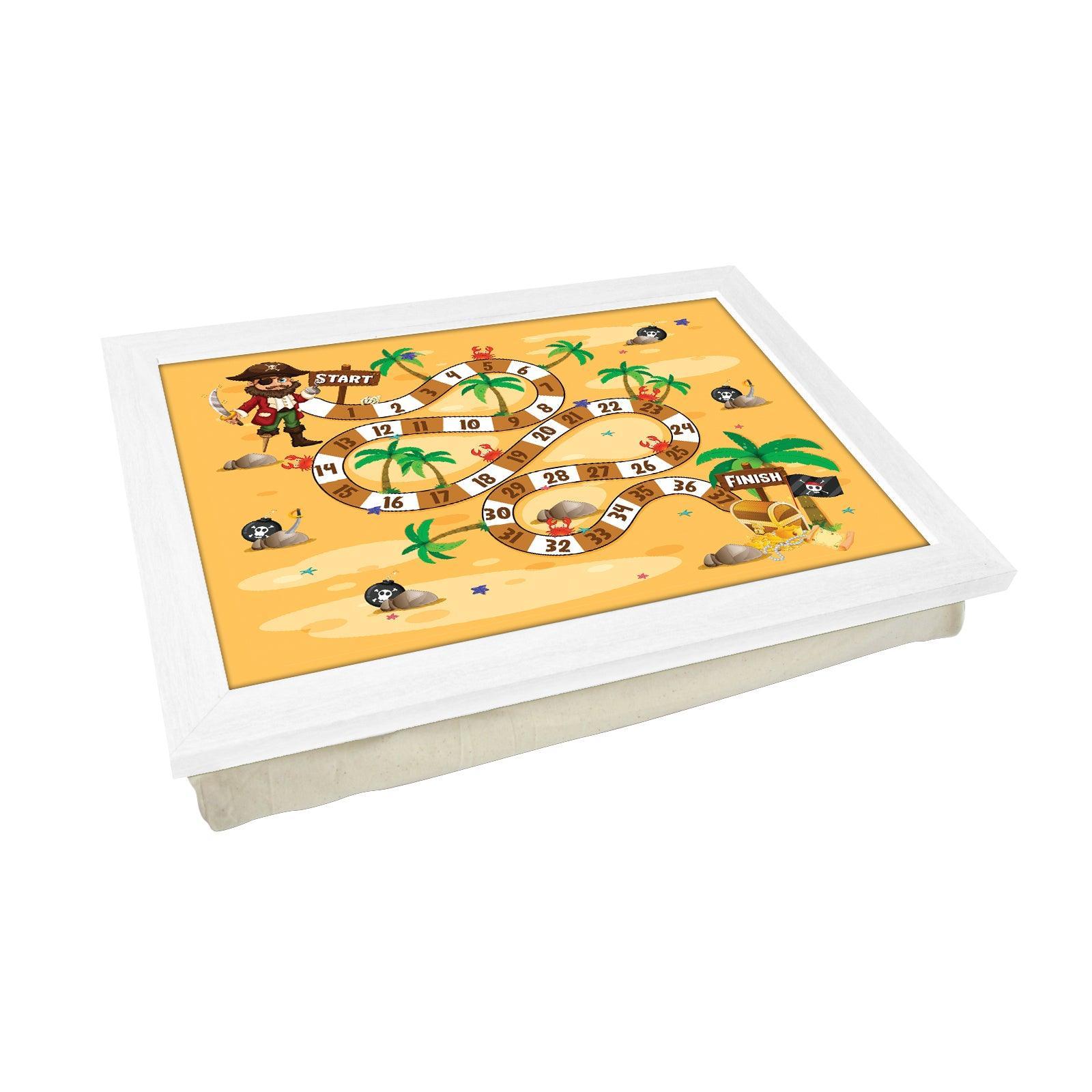 Pirates Race Kids Game Lap Tray - L1039 - Cushioned Lap Trays by Yoosh