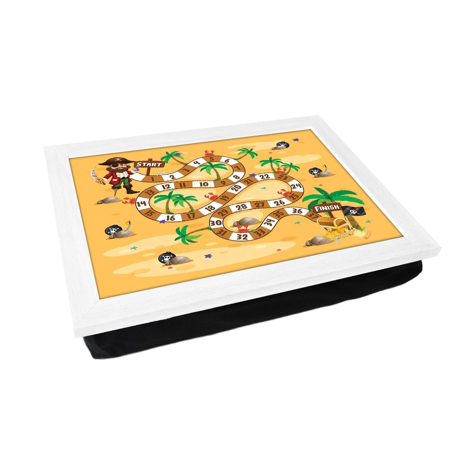 Pirates Race Kids Game Lap Tray - L1039 - Cushioned Lap Trays by Yoosh