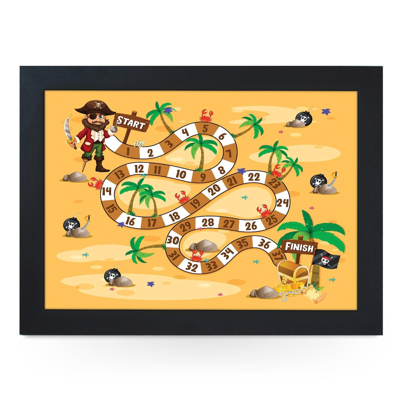 Pirates Race Kids Game Lap Tray - L1039 - Cushioned Lap Trays by Yoosh