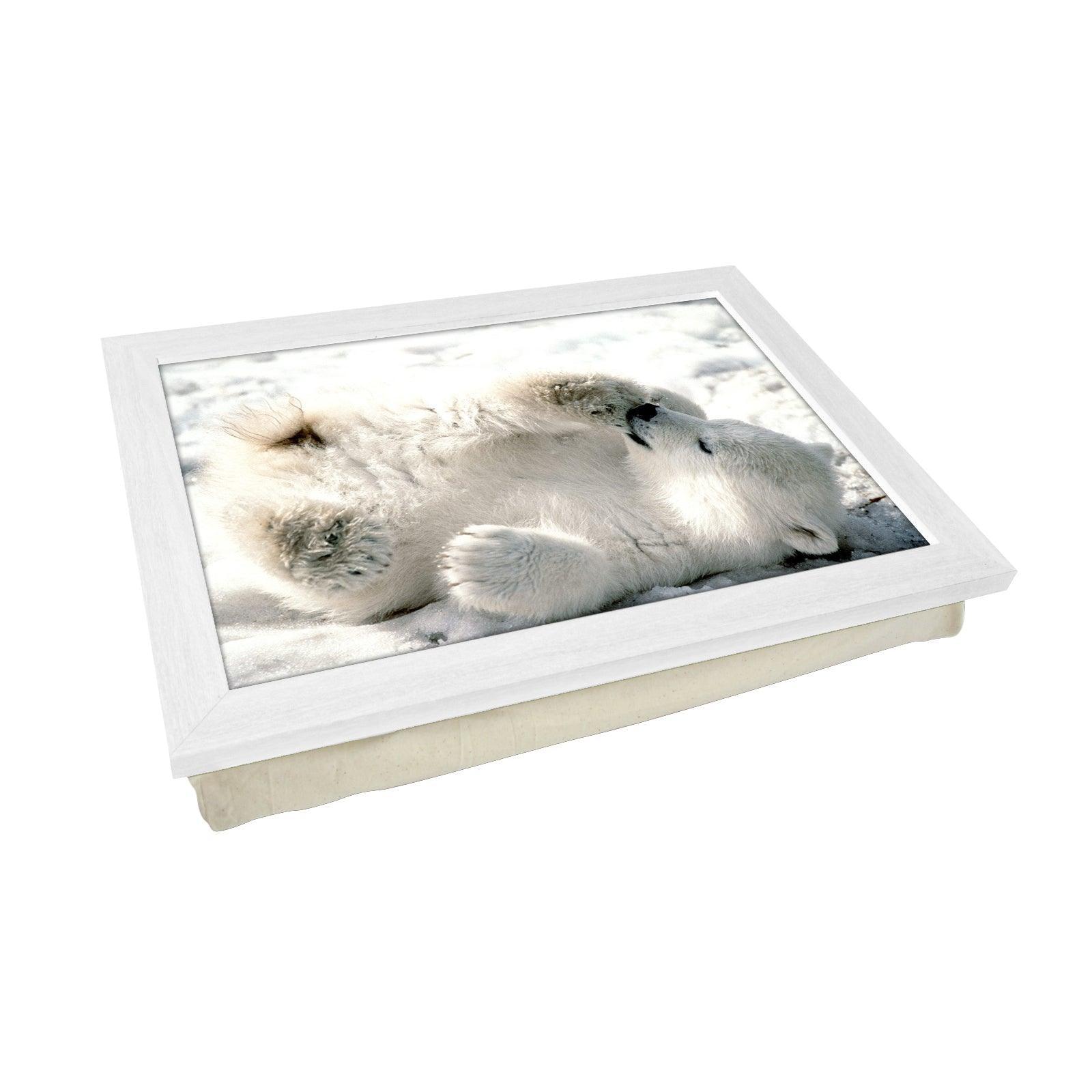 Polar Bear Cub Lap Tray - L0384 Personalised Lap Trays