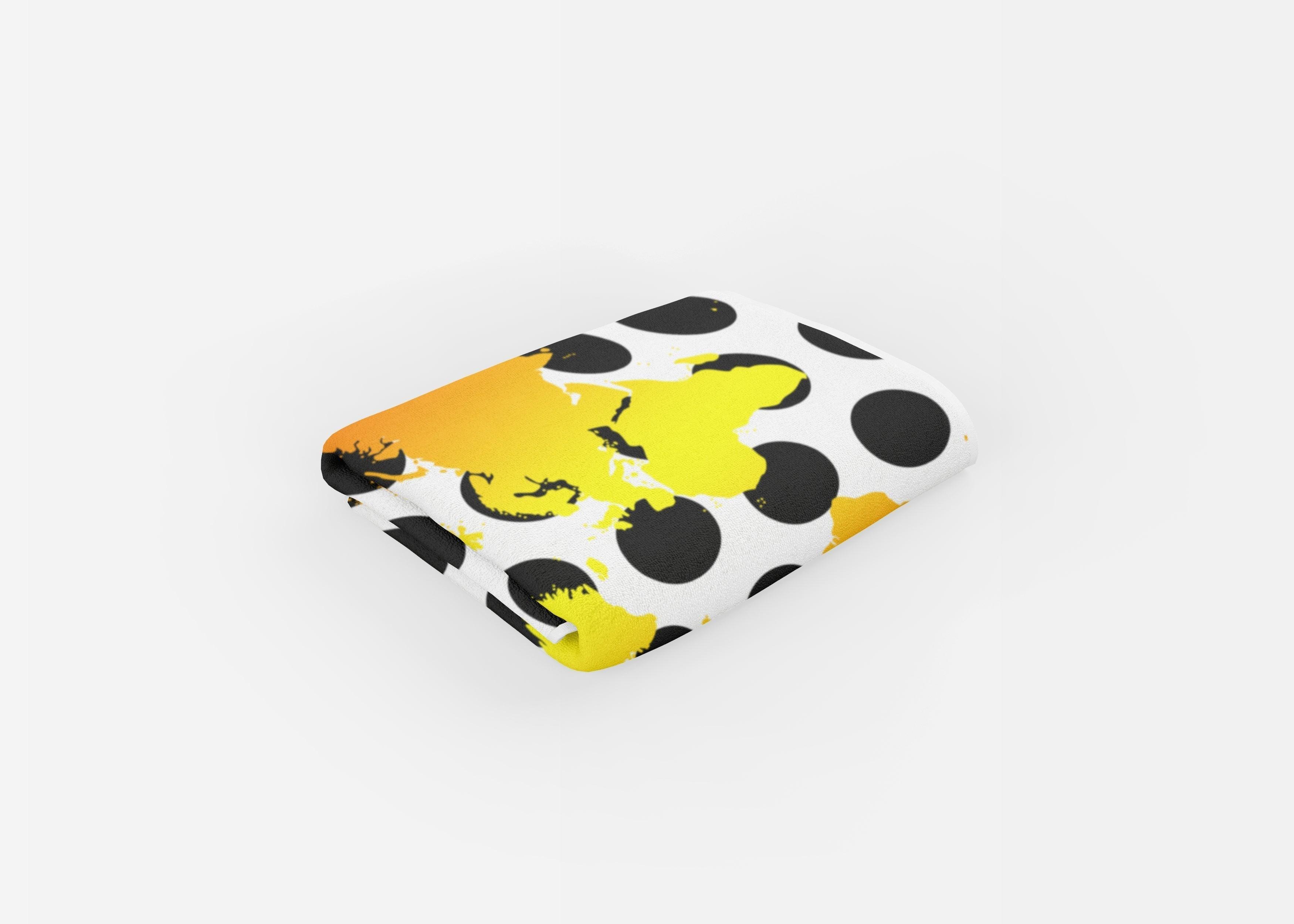 Polka Dot World Map - Beach Towel Cushioned Lap Trays by Yoosh