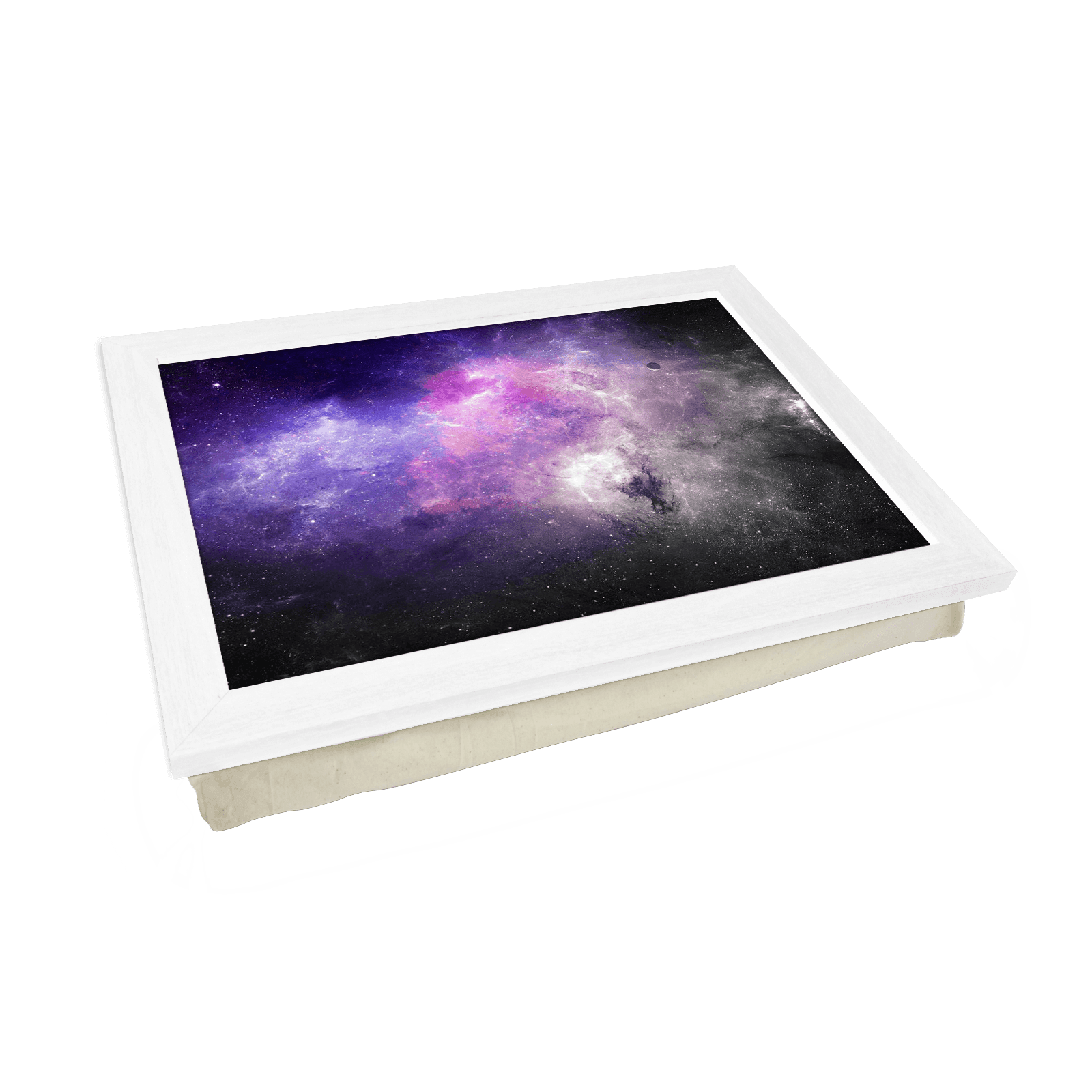 Purple Galaxy Lap Tray - L1018 - Cushioned Lap Trays by Yoosh