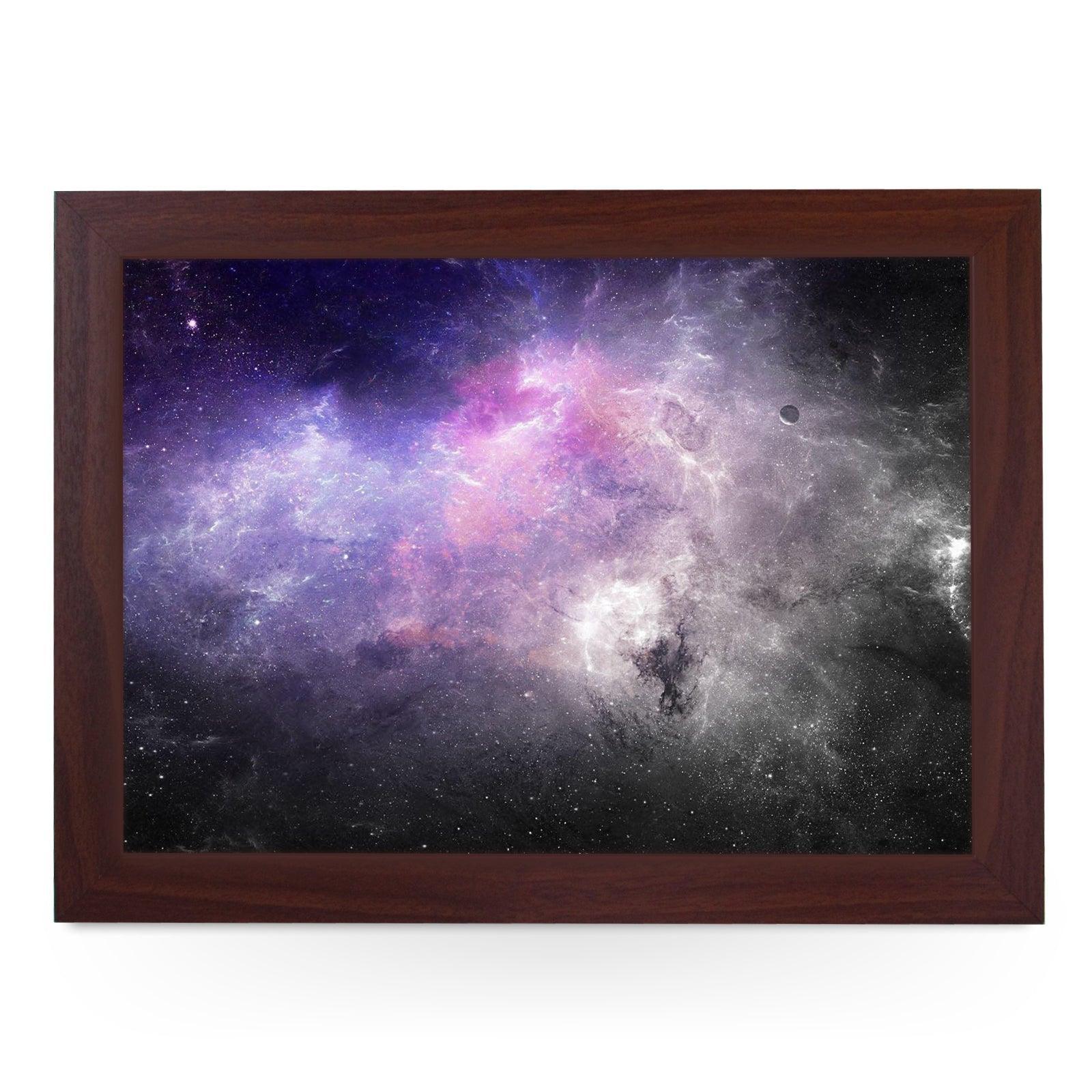 Purple Galaxy Lap Tray - L1018 - Cushioned Lap Trays by Yoosh