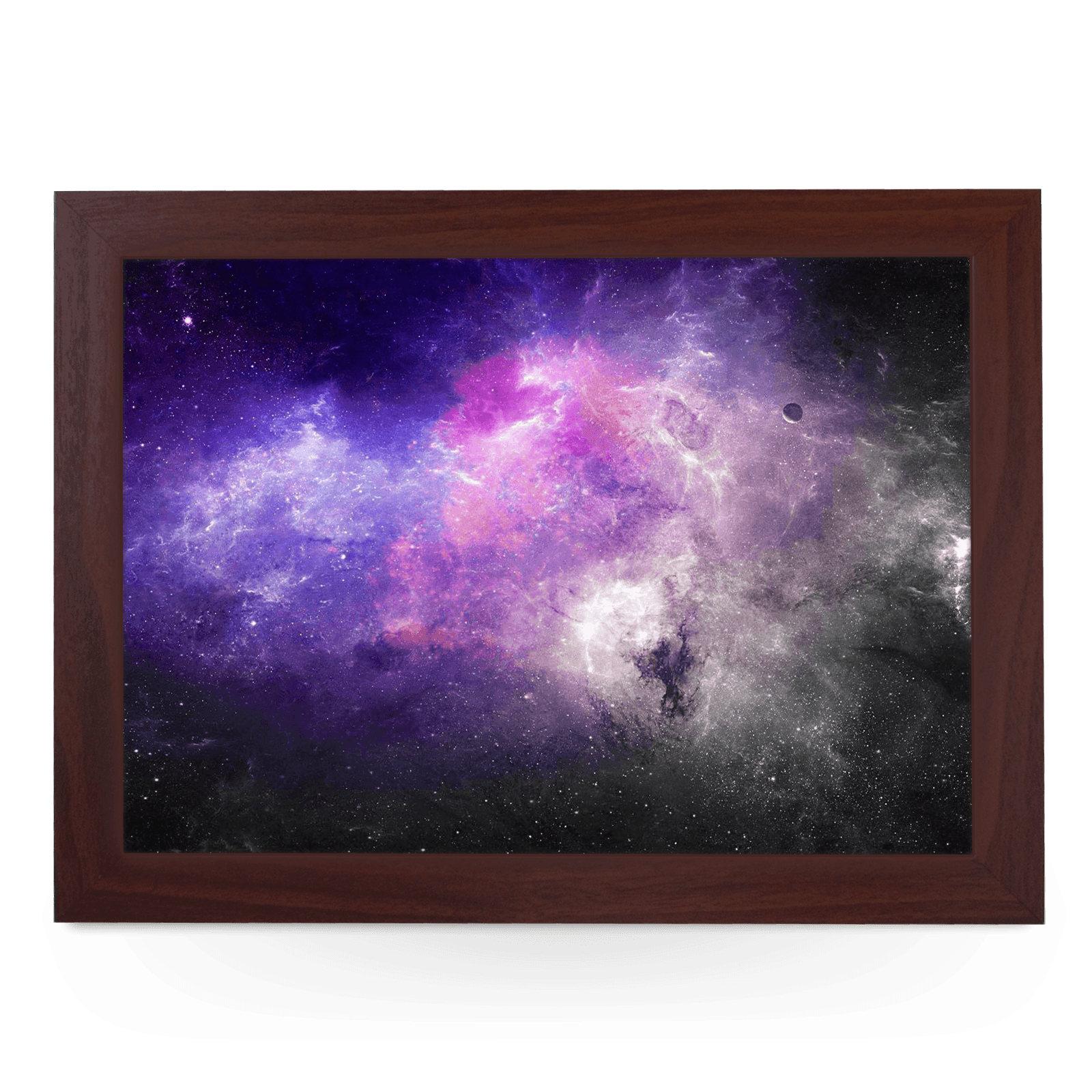 Purple Galaxy Lap Tray - L1018 - Cushioned Lap Trays by Yoosh