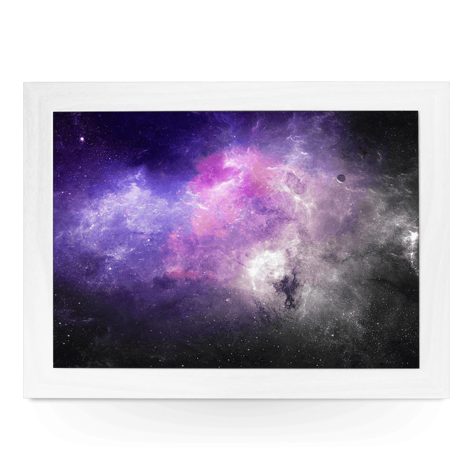 Purple Galaxy Lap Tray - L1018 - Cushioned Lap Trays by Yoosh