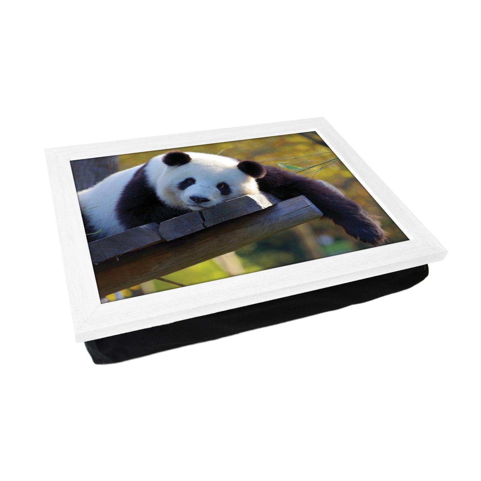 Resting Panda Lap Tray - L1185 - Cushioned Lap Trays by Yoosh