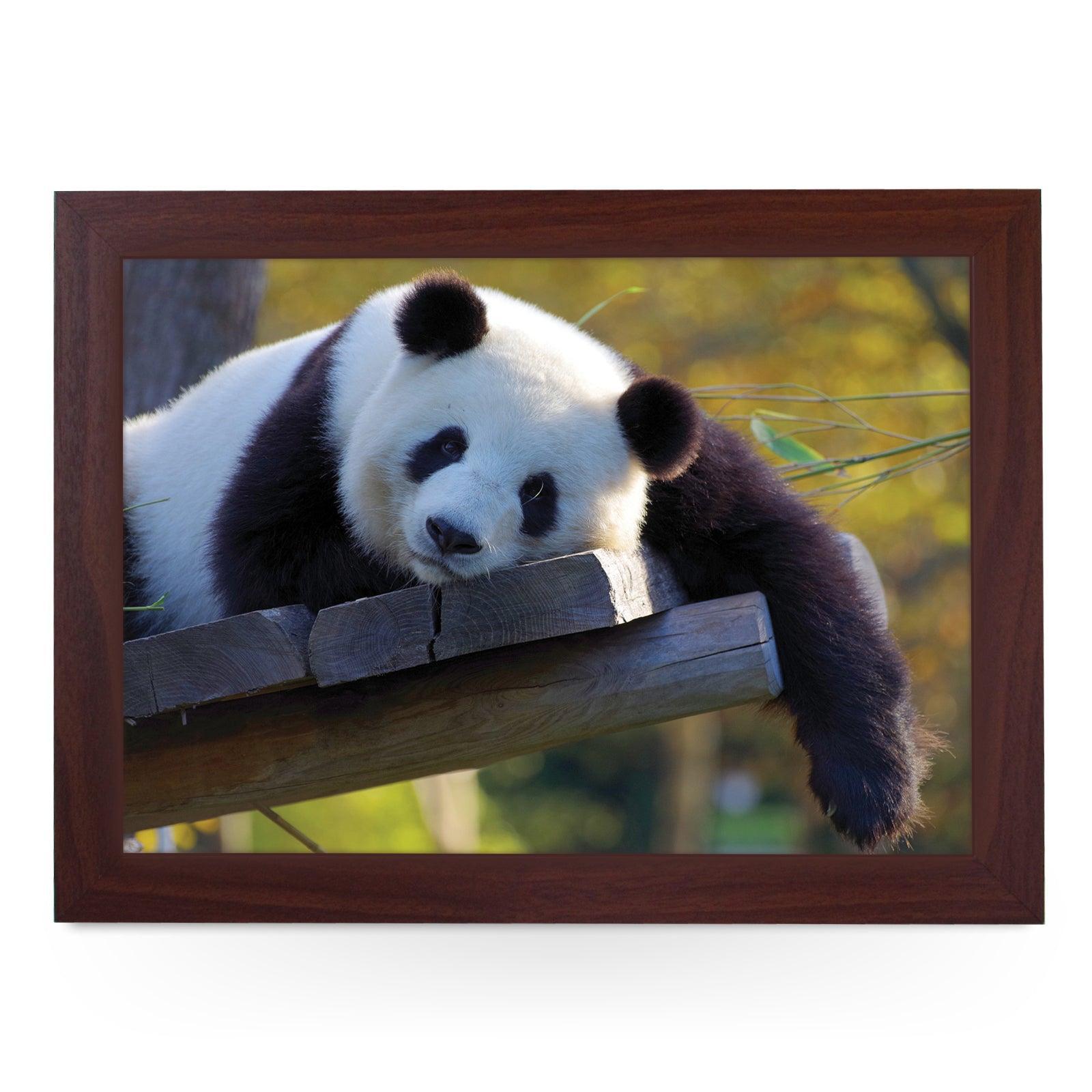 Resting Panda Lap Tray - L1185 - Cushioned Lap Trays by Yoosh