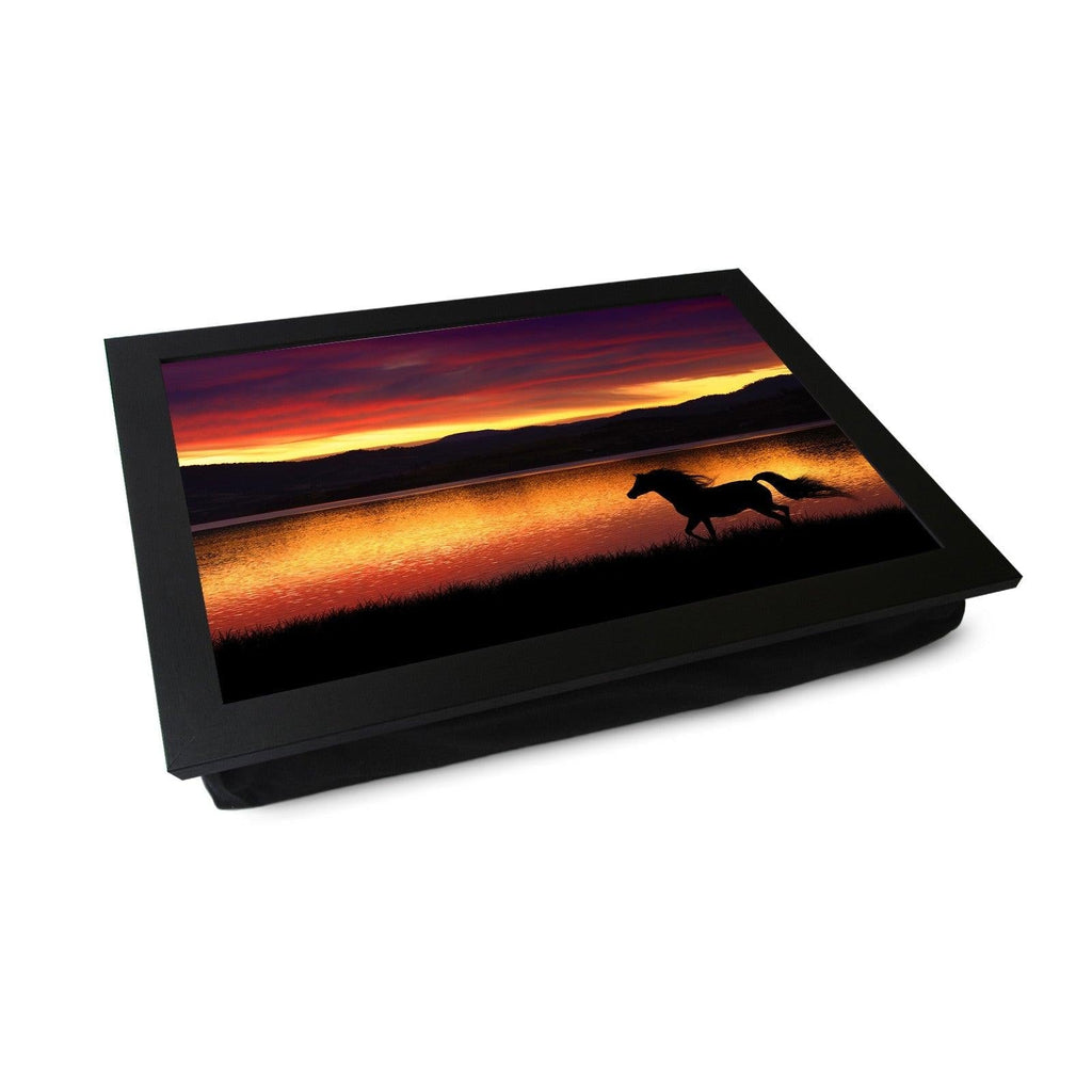 Running Horse at Sunset Lap Tray - L0117 Personalised Lap Trays