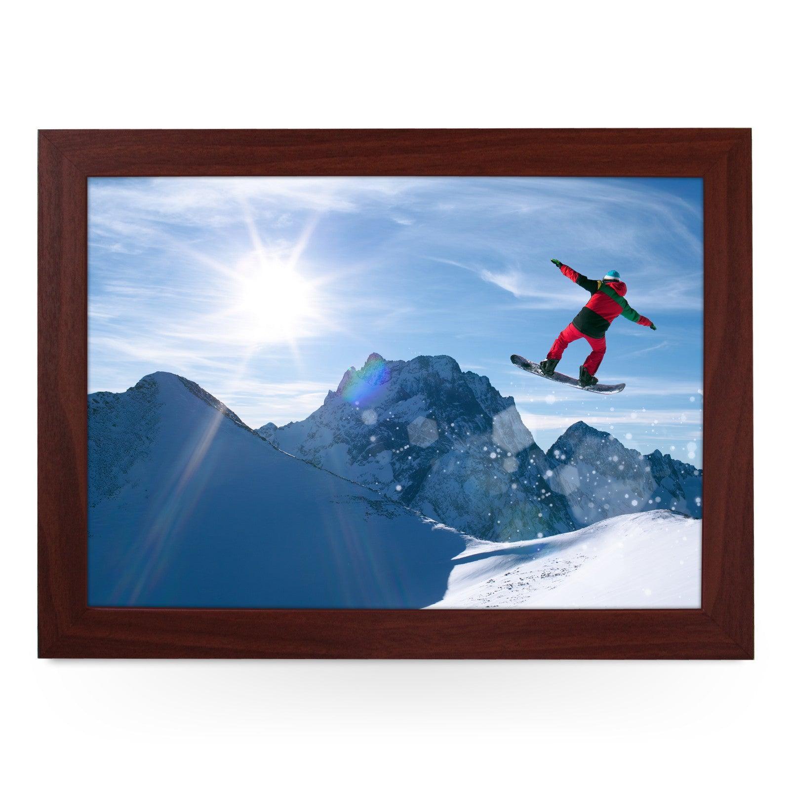Snow Boarder Lap Tray - L0114 Personalised Lap Trays
