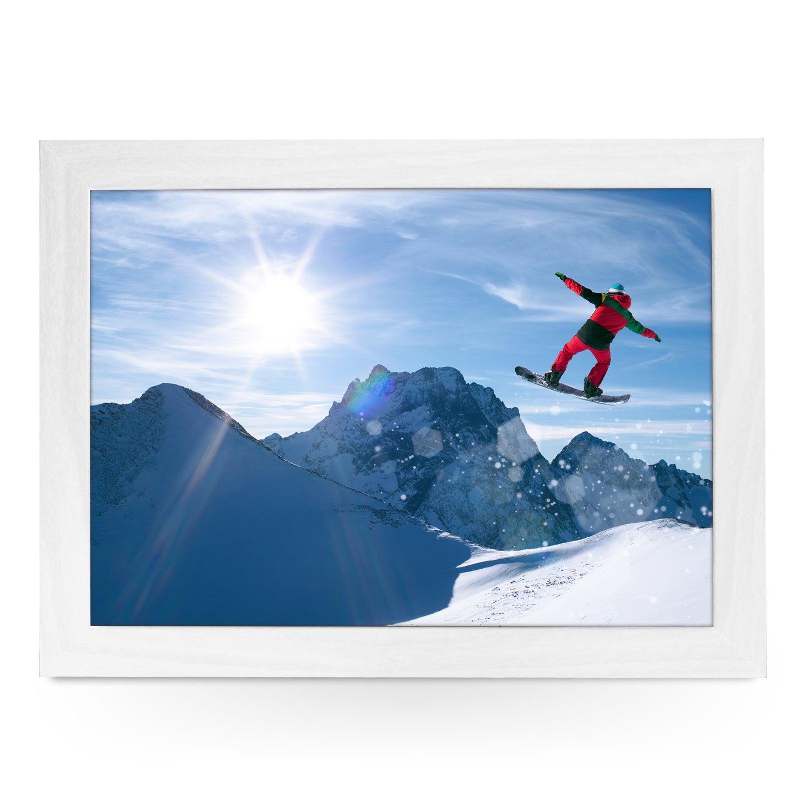 Snow Boarder Lap Tray - L0114 Personalised Lap Trays