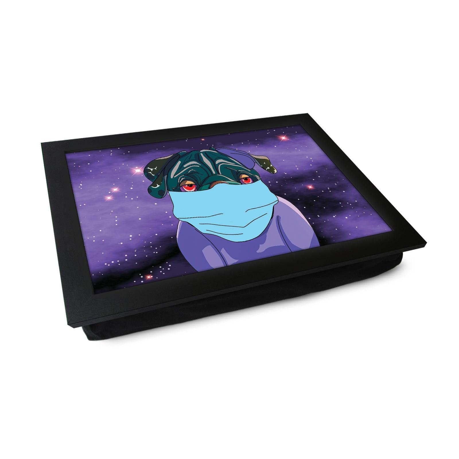 Spaced Out Boxer Dog Lap Tray - L894 - Cushioned Lap Trays by Yoosh