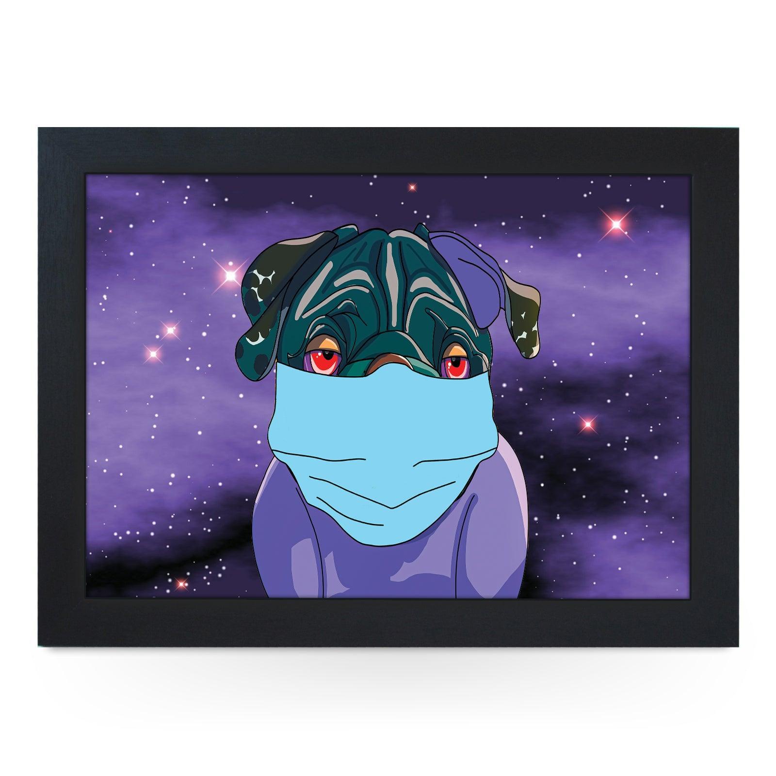 Spaced Out Boxer Dog Lap Tray - L894 - Cushioned Lap Trays by Yoosh