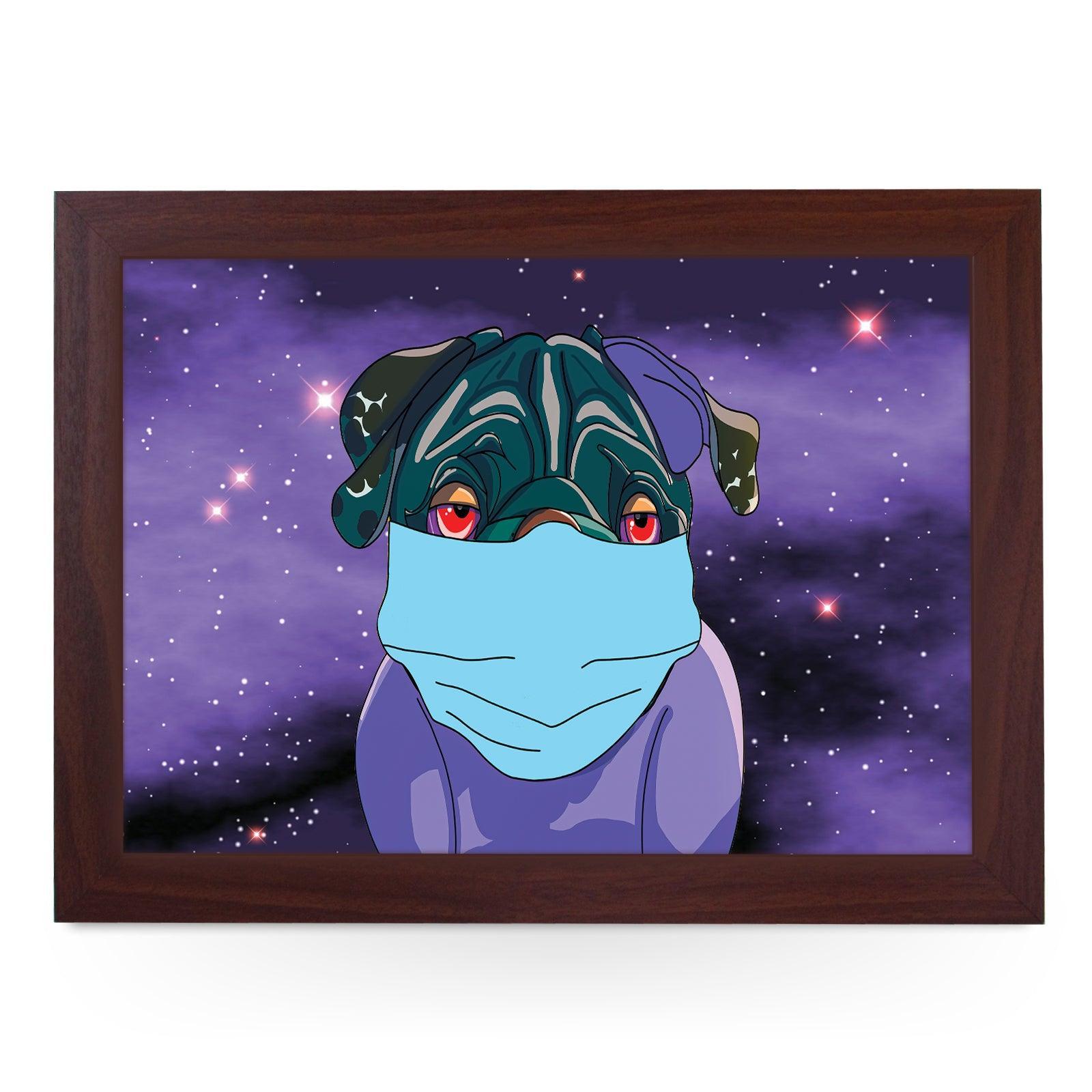 Spaced Out Boxer Dog Lap Tray - L894 - Cushioned Lap Trays by Yoosh