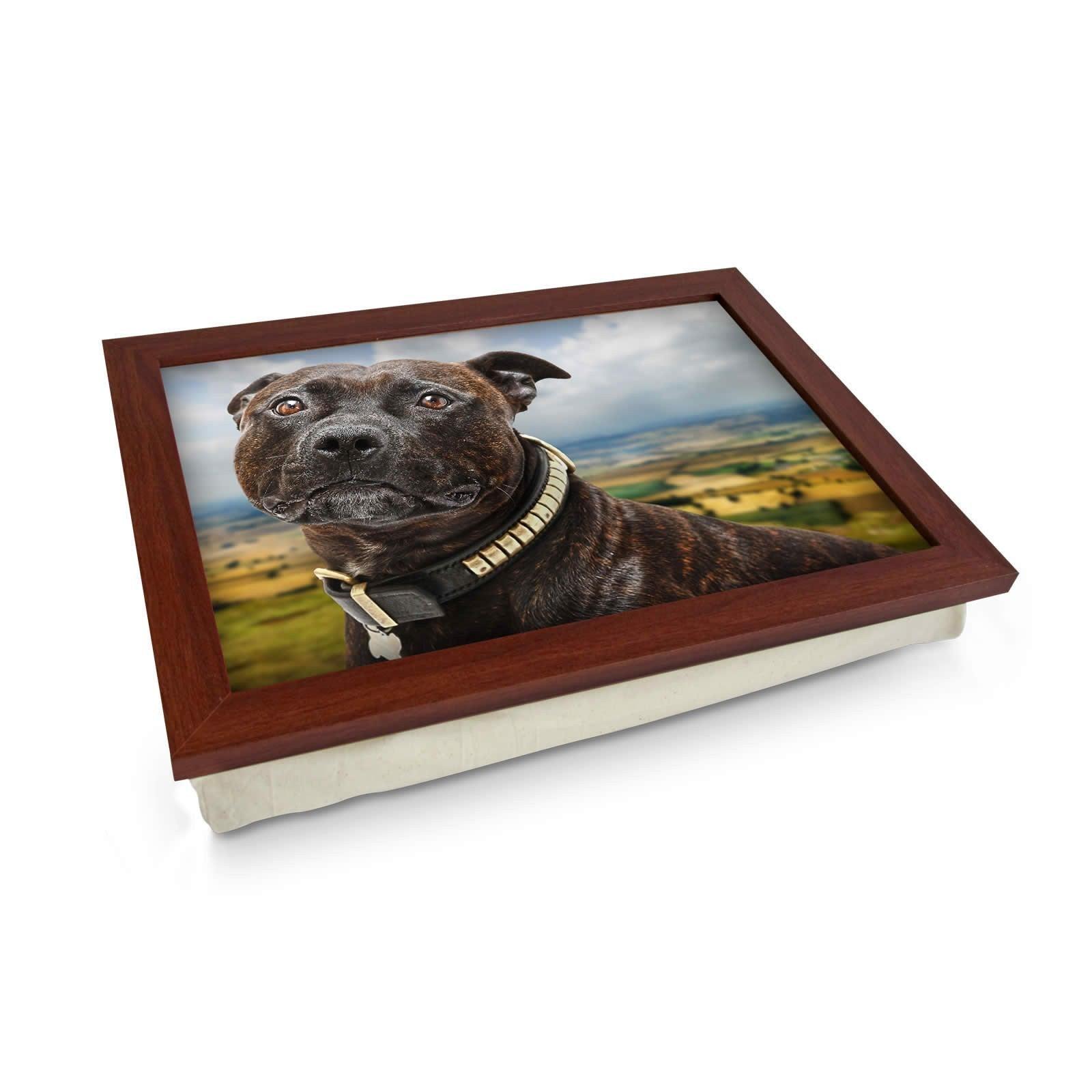Staffordshire Bull Terrier Lap Tray - L0112 Personalised Lap Trays