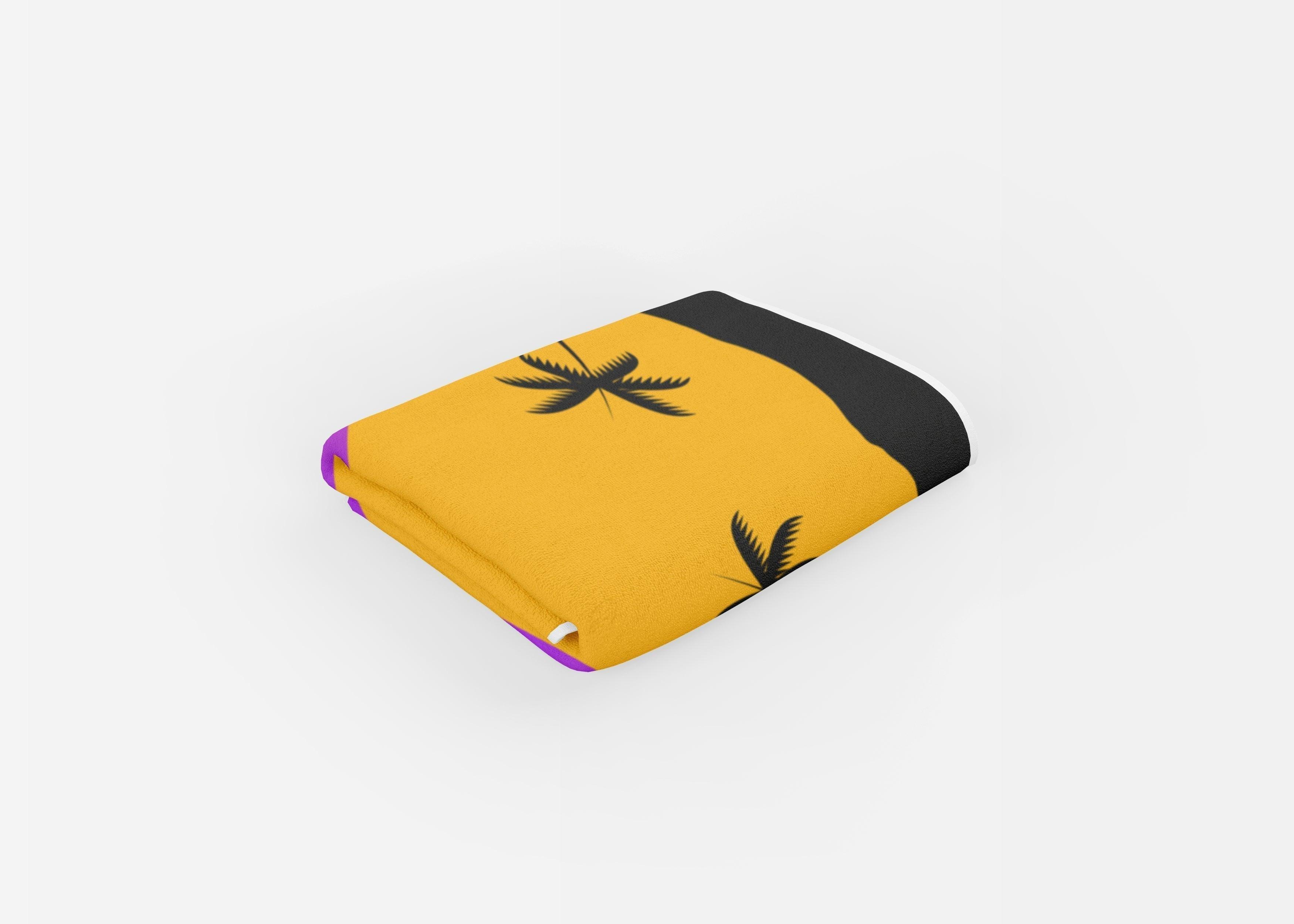 Sunset Beach - Beach Towel Cushioned Lap Trays by Yoosh
