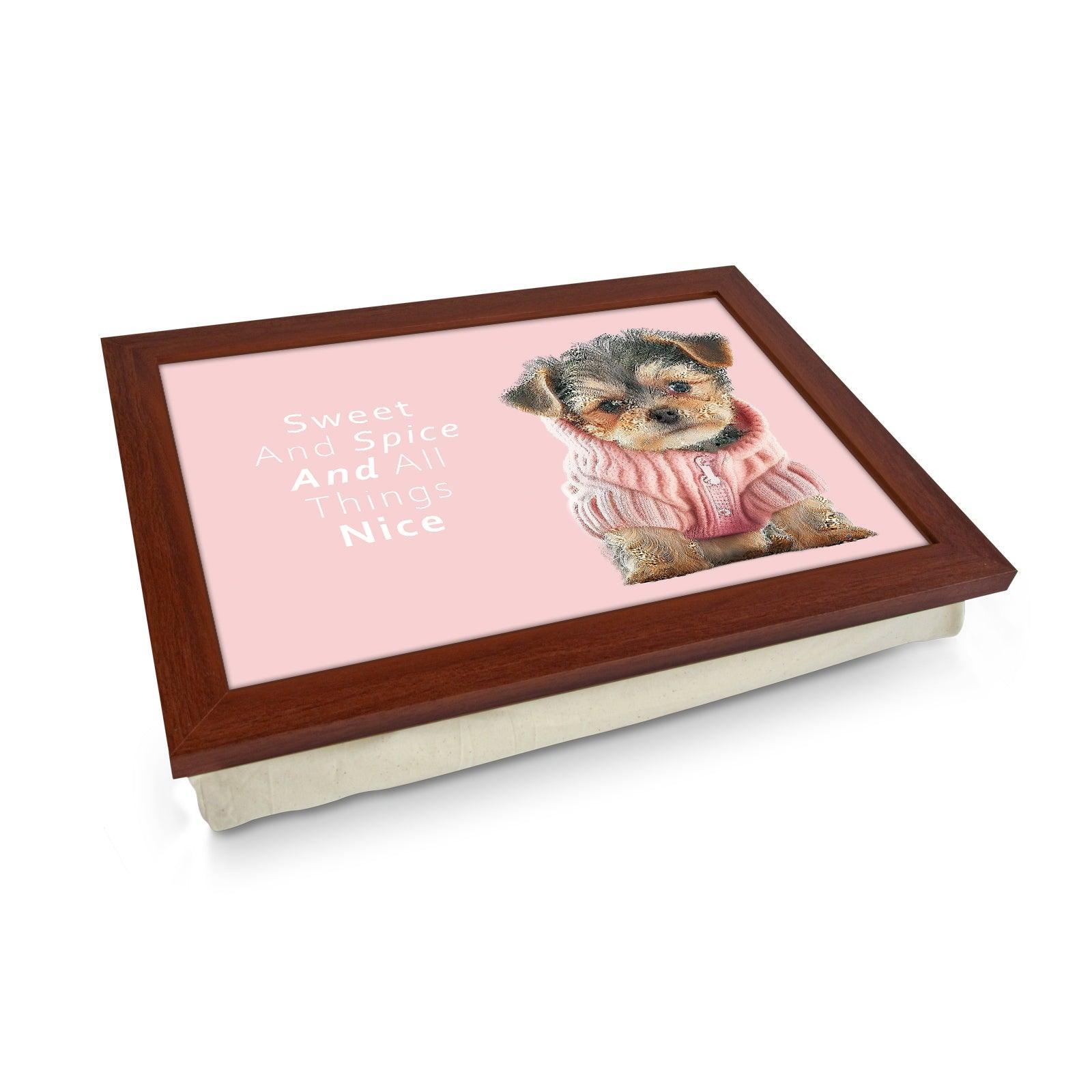 Sweet and Spice And All Things Nice Lap Tray - L1105 - Cushioned Lap Trays by Yoosh