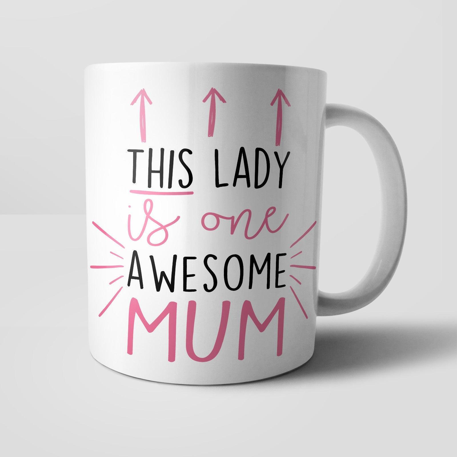 This Lady is Awesome Personalised Mug Yoosh