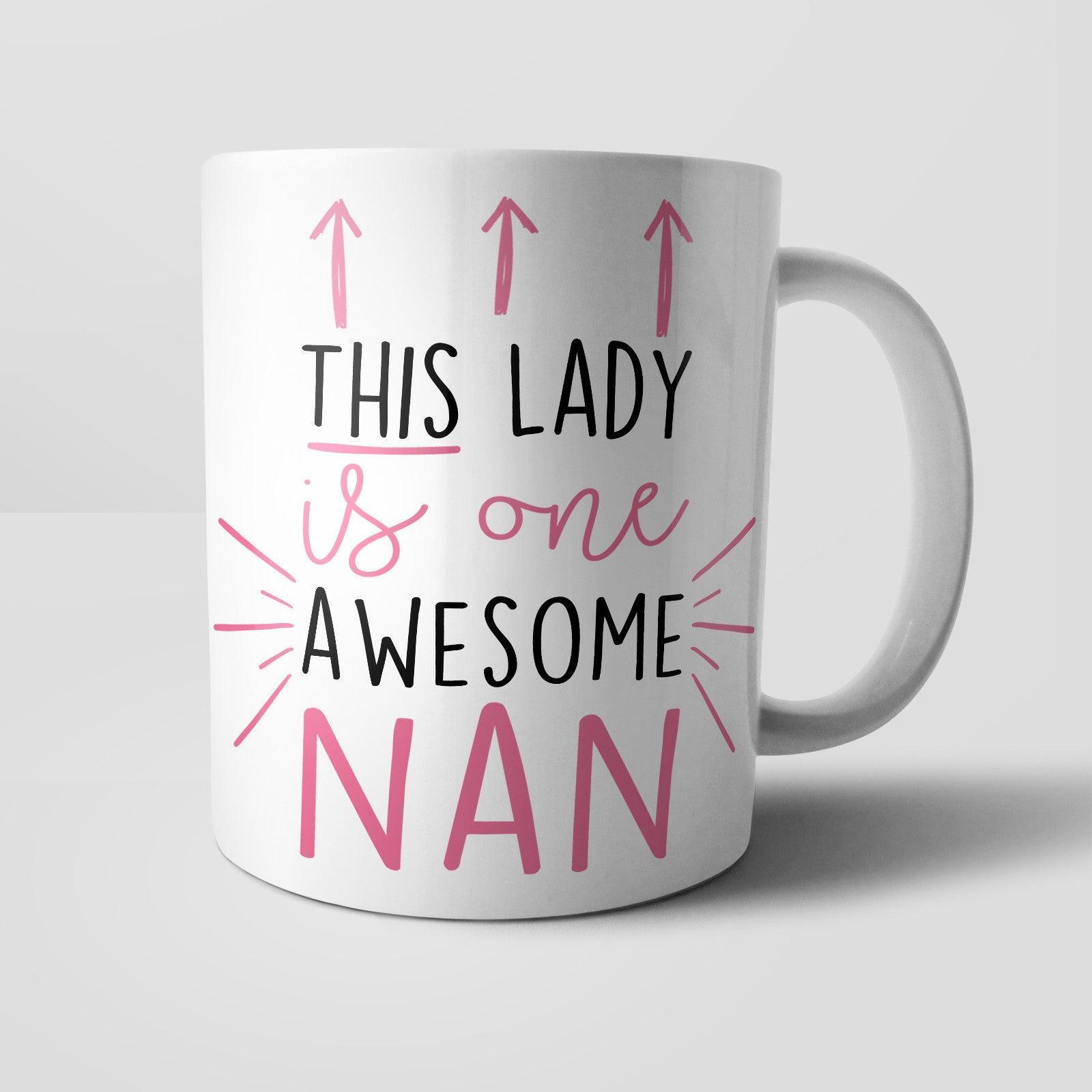 This Lady is Awesome Personalised Mug Yoosh