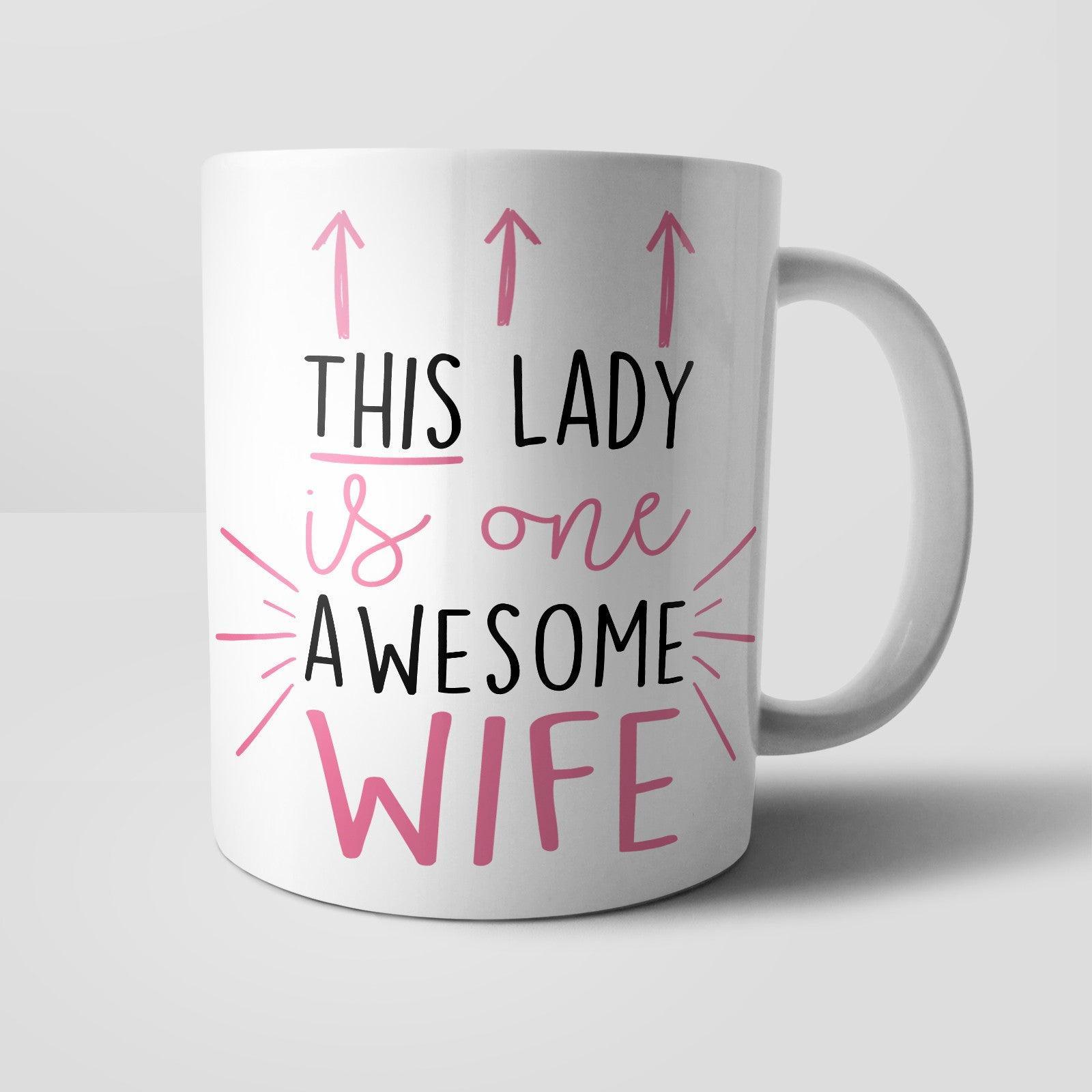 This Lady is Awesome Personalised Mug Yoosh