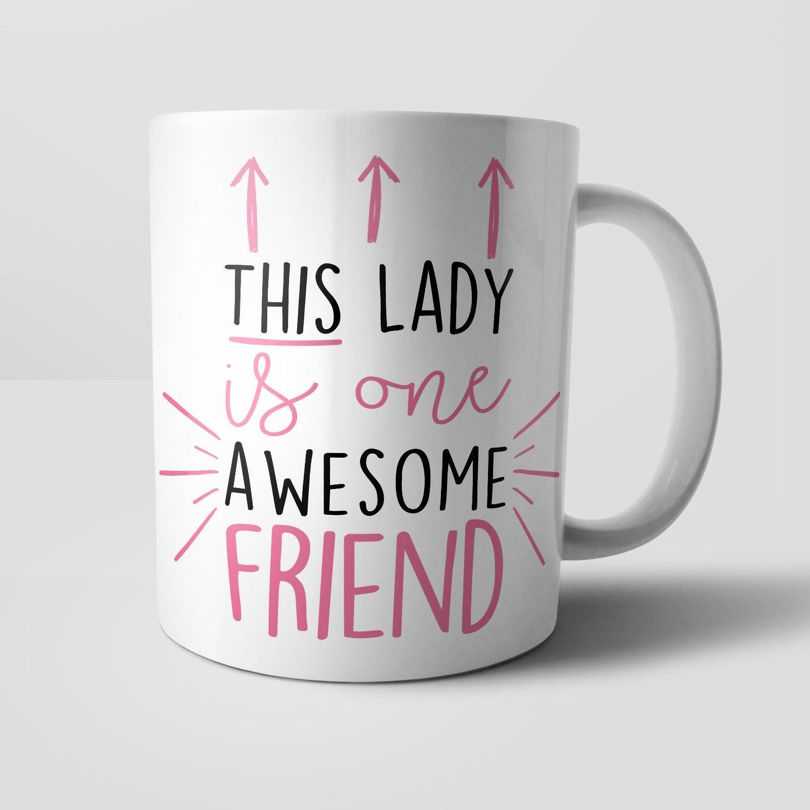 This Lady is Awesome Personalised Mug Yoosh