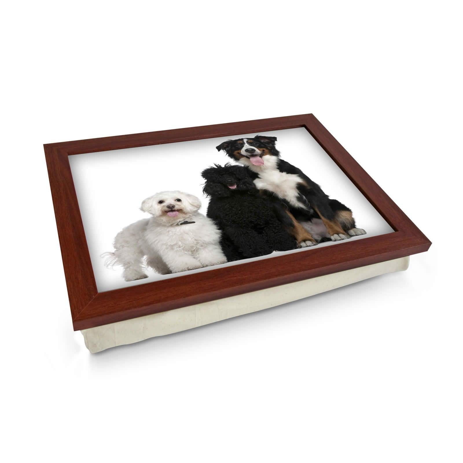 Three Dog Breeds Lap Tray - L0080 Personalised Lap Trays