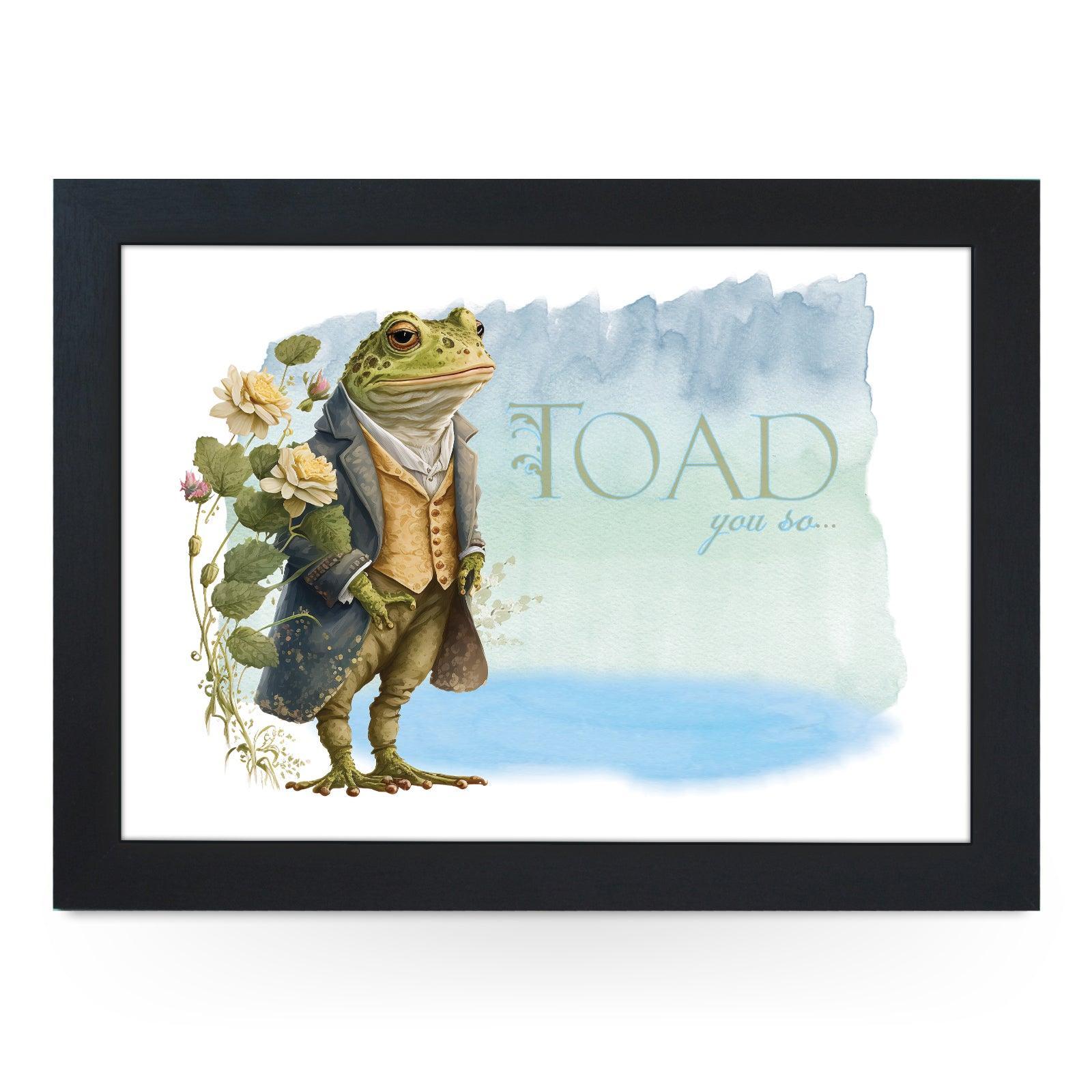 Toad You So Lap Tray - L1250 - Cushioned Lap Trays by Yoosh