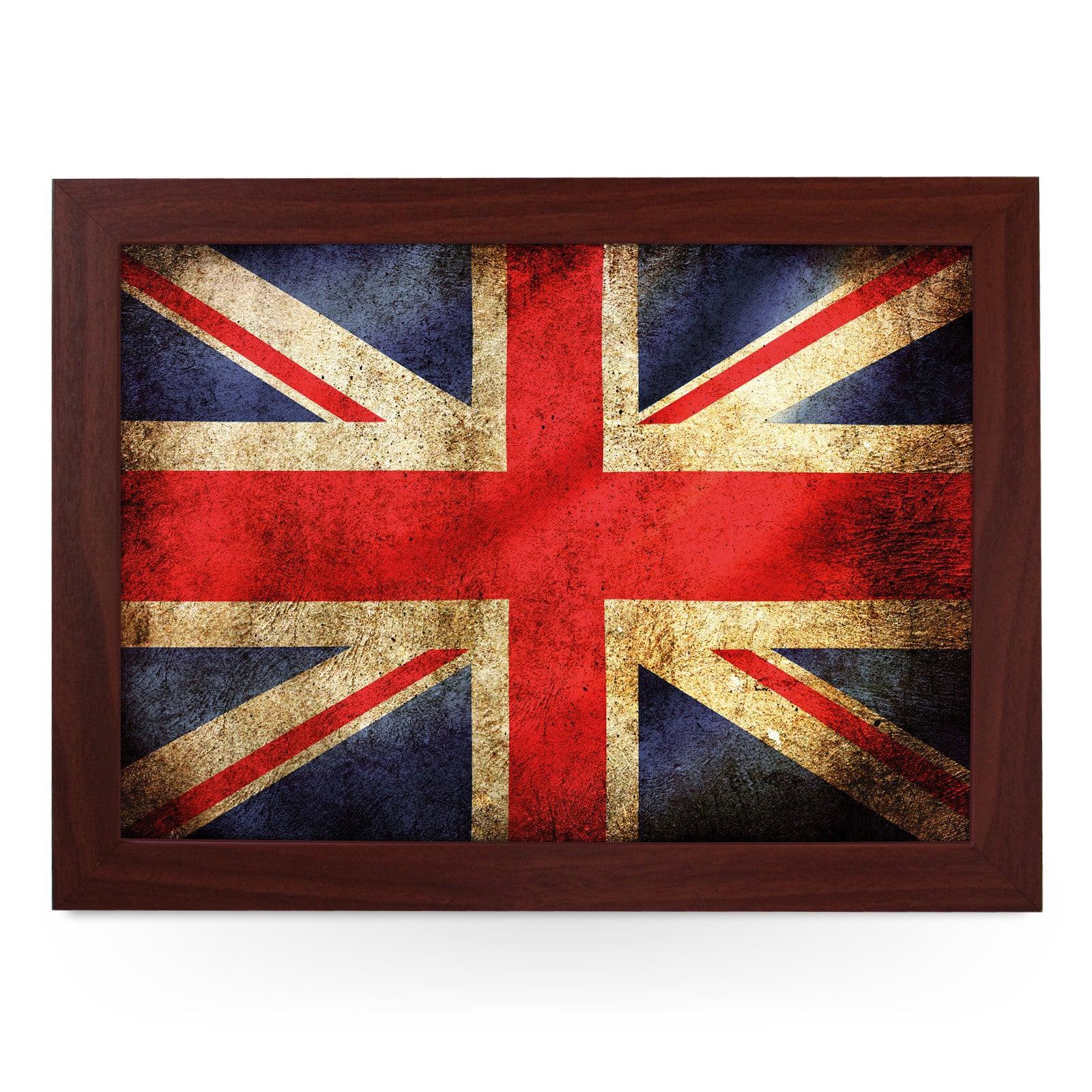Union Jack Flag Grunge Lap Tray - L0241 Personalised Lap Trays
