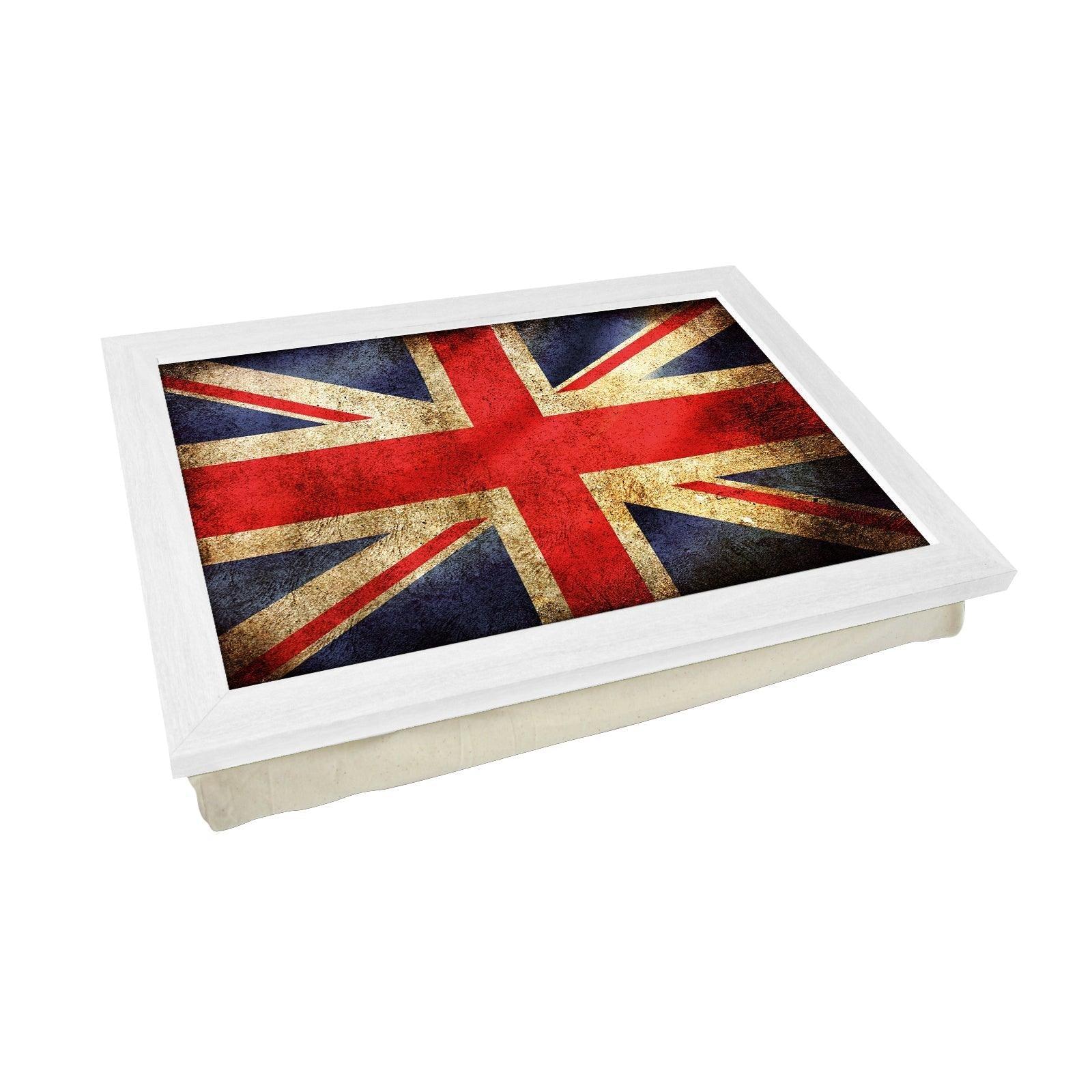 Union Jack Flag Grunge Lap Tray - L0241 Personalised Lap Trays