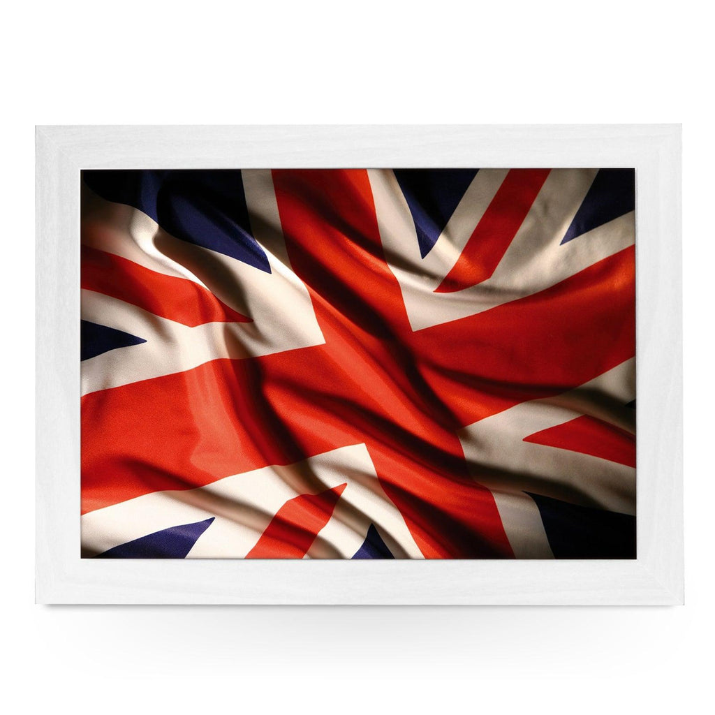 Union Jack Flag Material Lap Tray - L0240 Personalised Lap Trays
