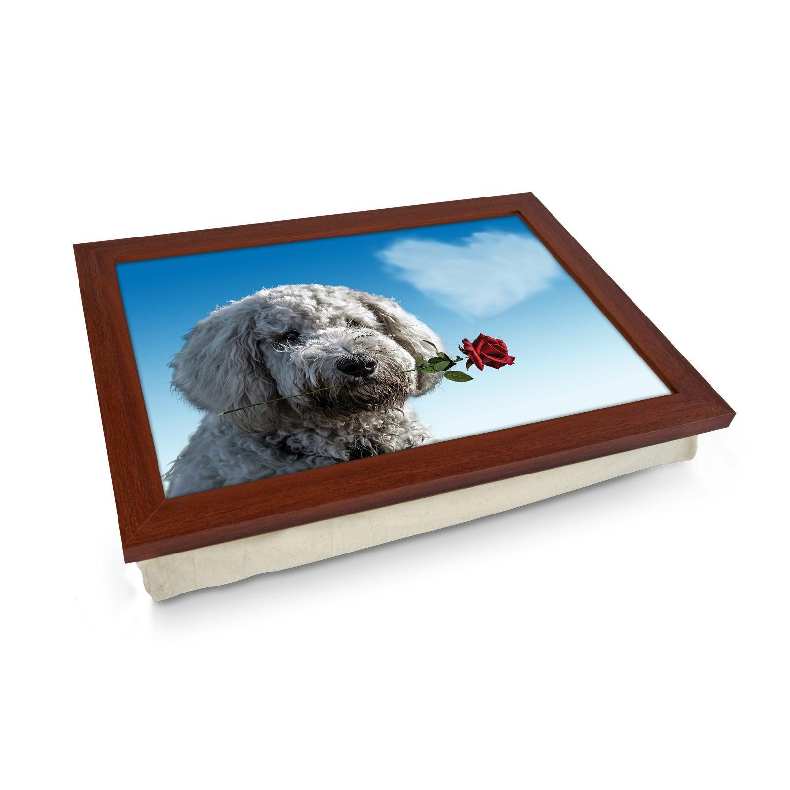 Valentine's Dog  Lap Tray - L808 Personalised Lap Trays