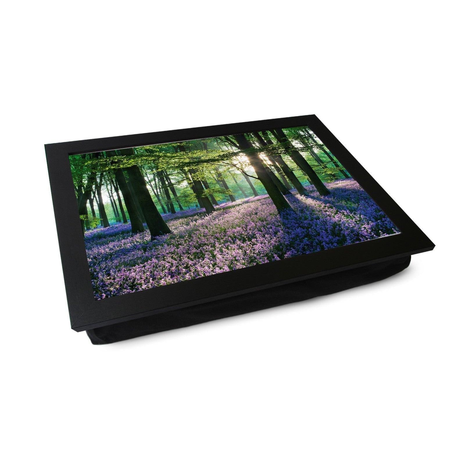 Violet Field In Woods - L0069 Personalised Lap Trays