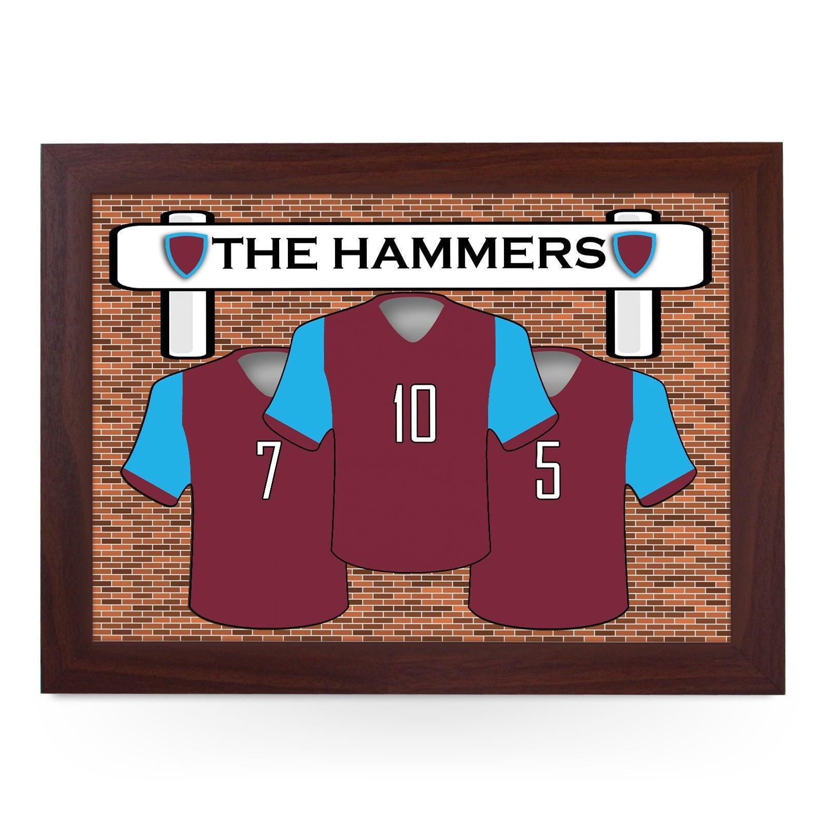 West Ham FC The Hammers - Lap Tray L925 - Cushioned Lap Trays by Yoosh