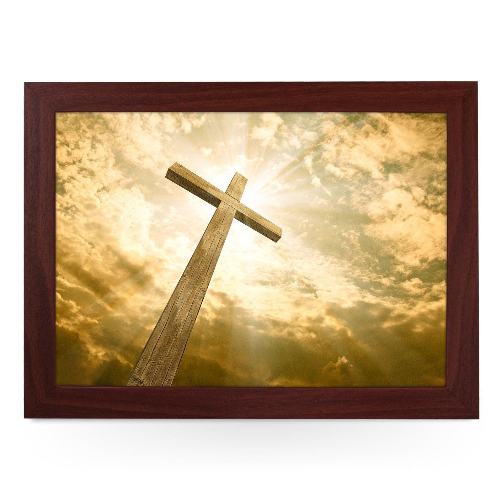 Wooden Cross Lap Tray - L0438 Personalised Lap Trays