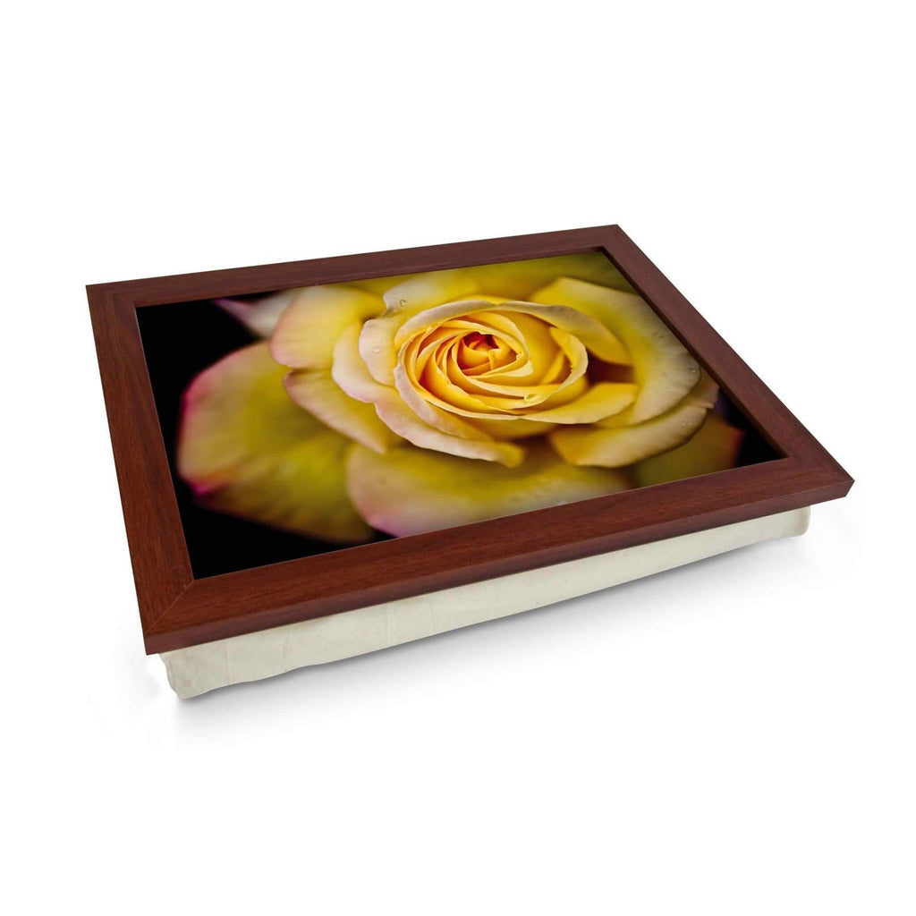 Yellow Rose Lap Tray - L0107 Personalised Lap Trays