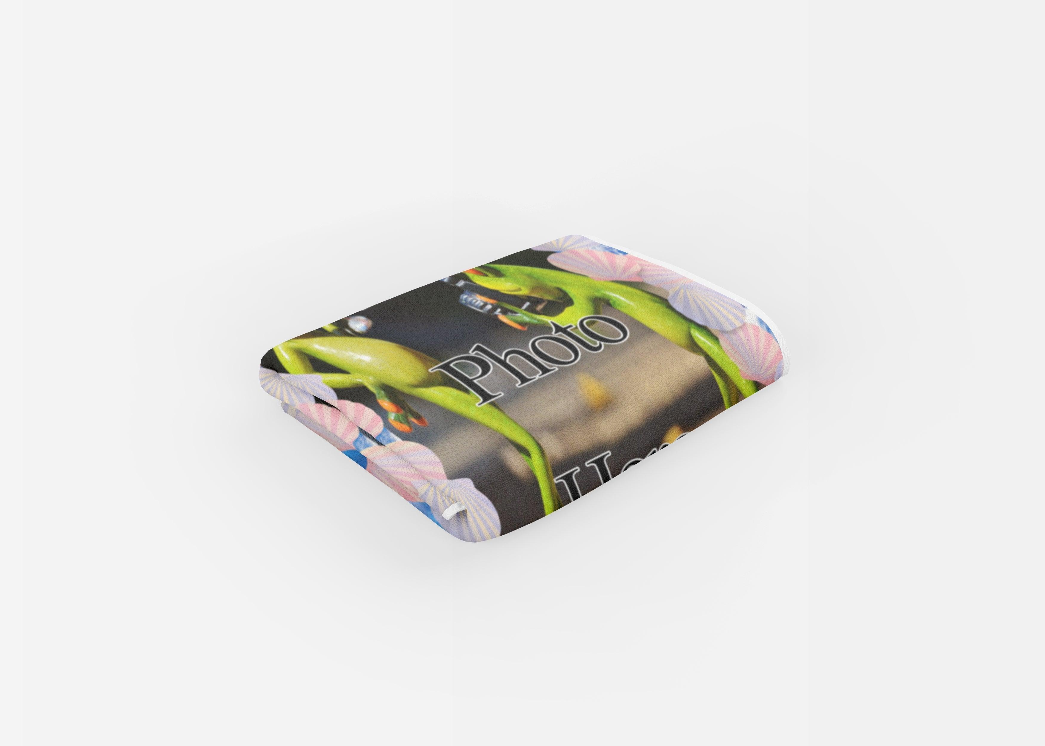 YOUR PHOTO In A Seashell Frame - Beach Towel Cushioned Lap Trays by Yoosh