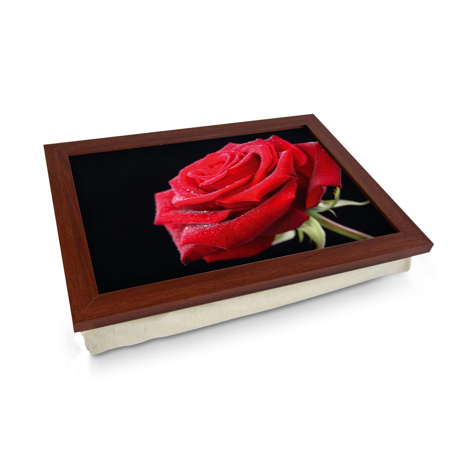 Red Rose Lap Tray - L0459 Personalised Lap Trays