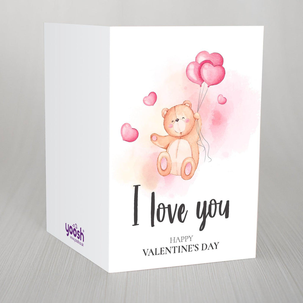 A Love Bear Valentines A5 Card "I love you" Yoosh