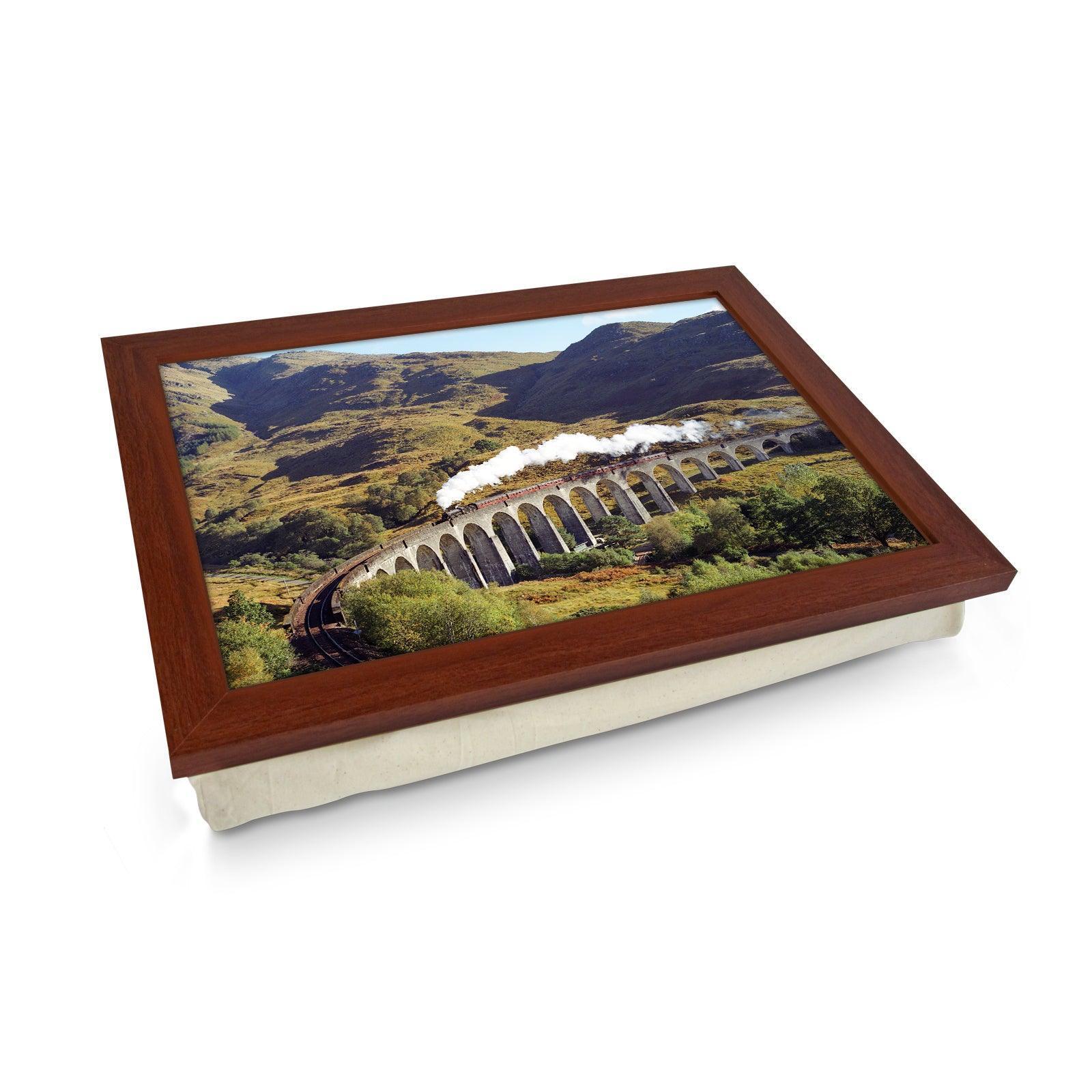 B1 Crosses Glenfinnan Viaduct Train Lap Tray - JFS00014 Personalised Lap Trays