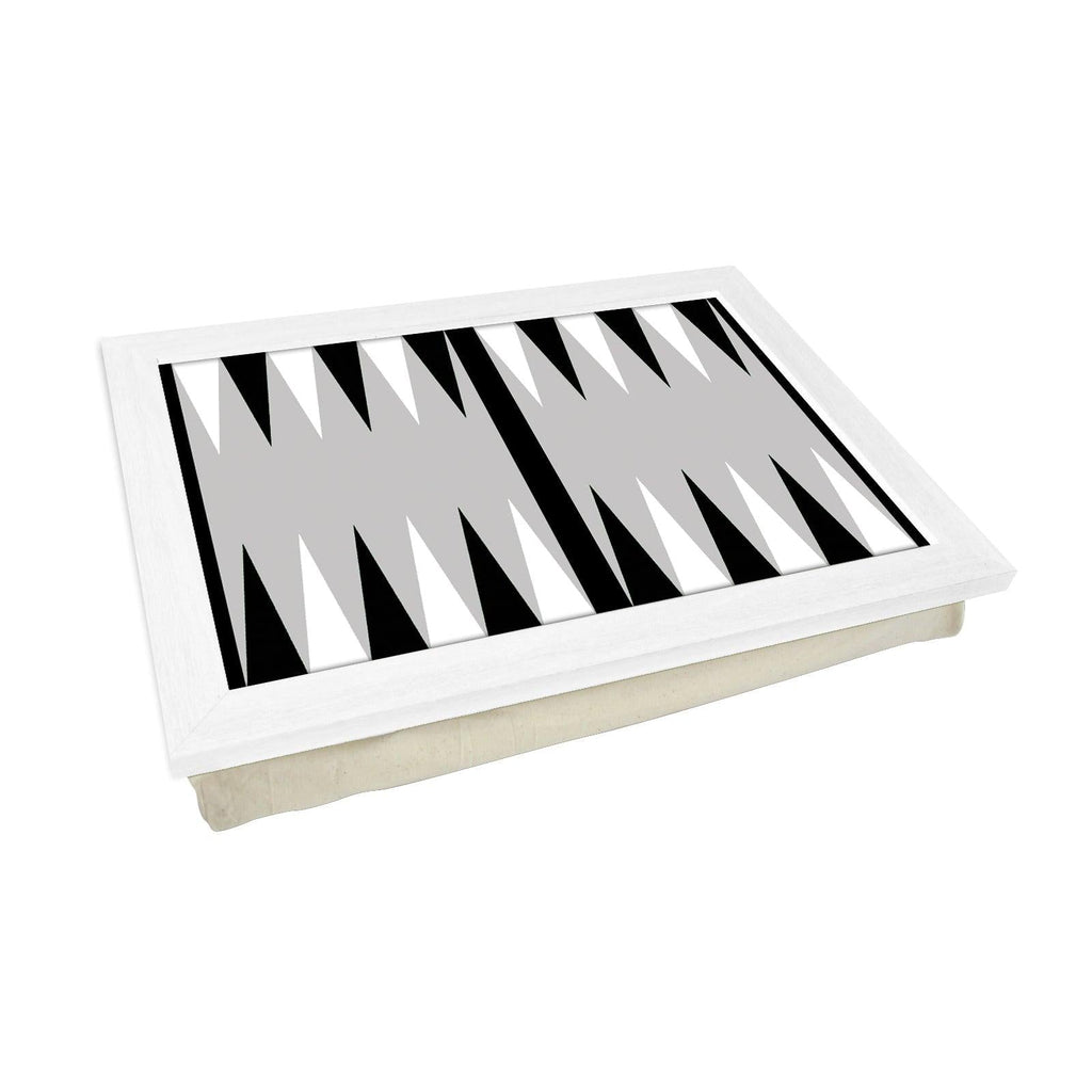 Backgammon Black & White Lap Tray - L888 Personalised Lap Trays