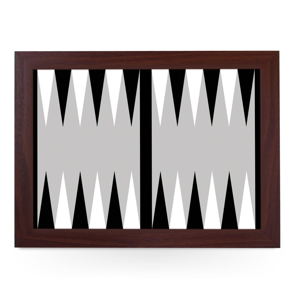 Backgammon Black & White Lap Tray - L888 Personalised Lap Trays