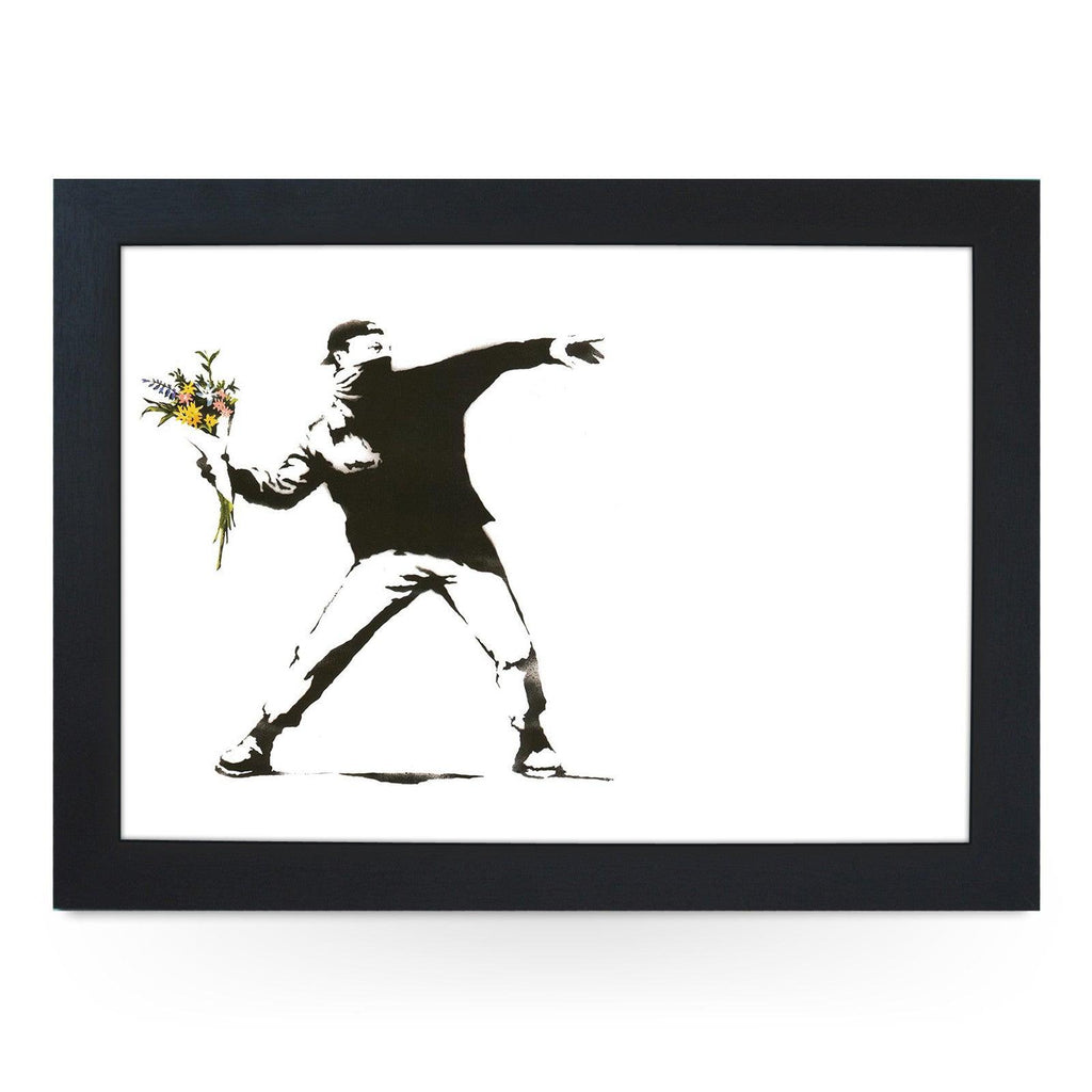 Banksy Bouquet Grenade Lap Tray - L0468 Personalised Lap Trays