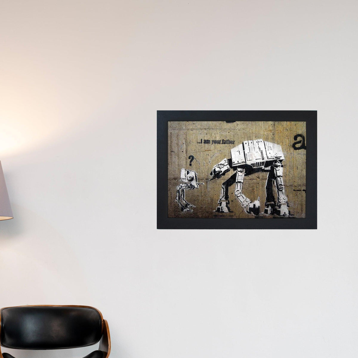 Banksy I Am Your Father Wall Hanging Framed Print by Yoosh