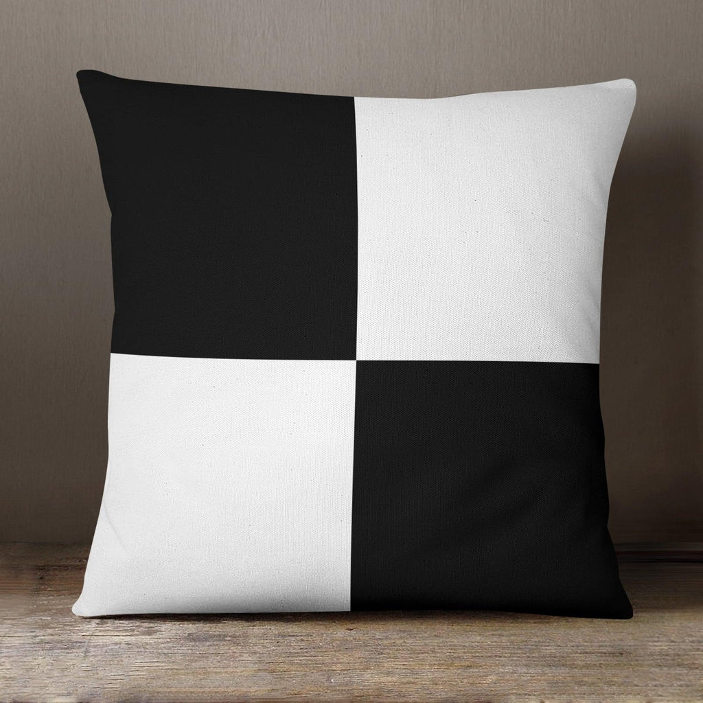 Black & White Squares Classic C908 - 40 cm Cushion Yoosh