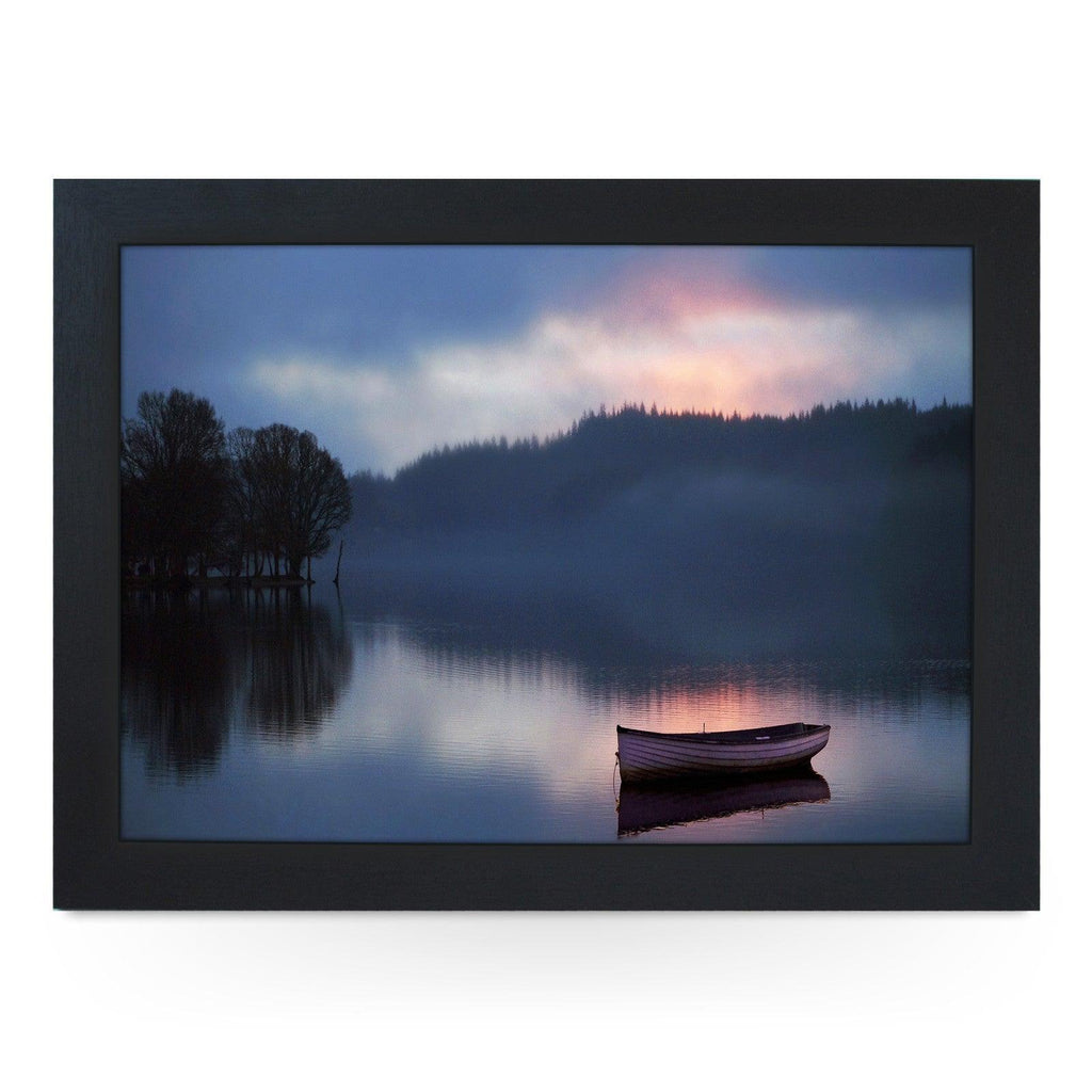 Boat on a Lake Lap Tray - L0018 Personalised Lap Trays