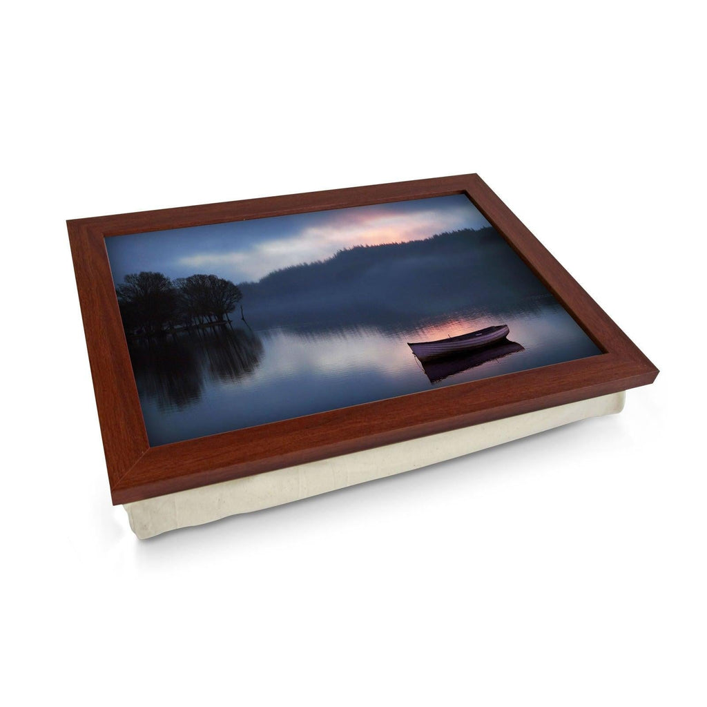 Boat on a Lake Lap Tray - L0018 Personalised Lap Trays