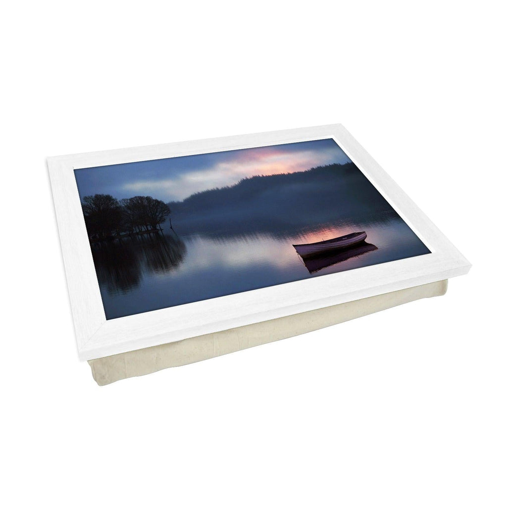 Boat on a Lake Lap Tray - L0018 Personalised Lap Trays