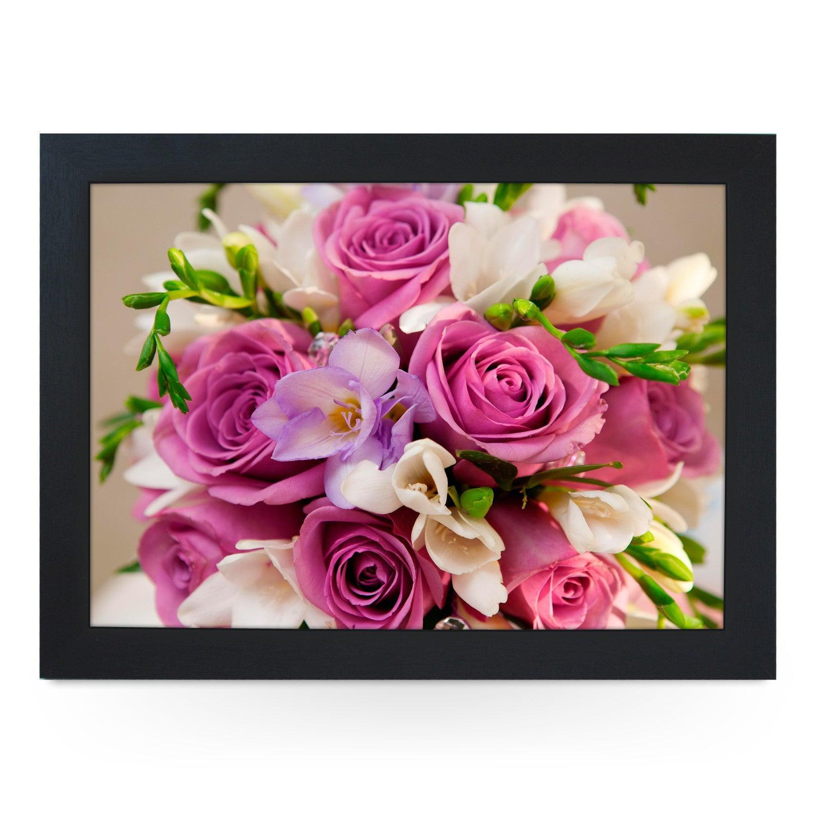 Bouquet Of Flowers Lap Tray - L0168 Personalised Lap Trays
