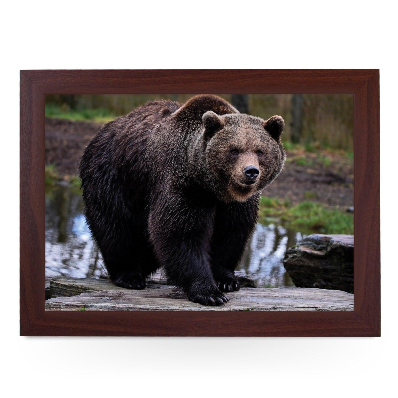 Brown Bear Lap Tray - L1183 - Cushioned Lap Trays by Yoosh