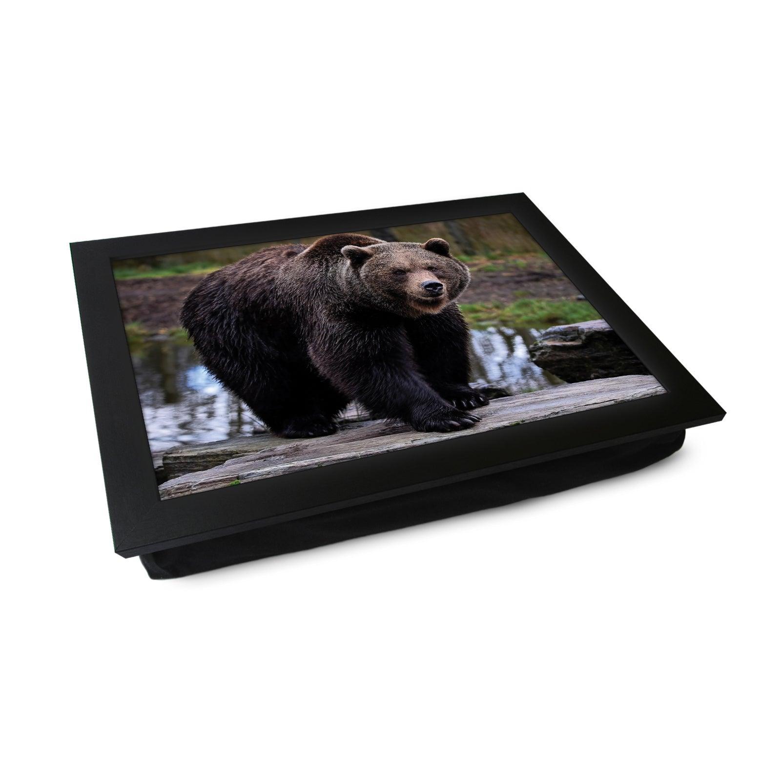 Brown Bear Lap Tray - L1183 - Cushioned Lap Trays by Yoosh